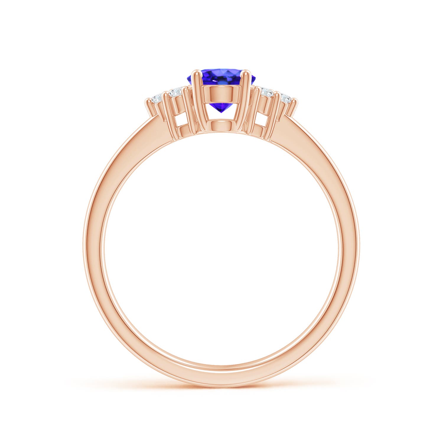 AAA - Tanzanite / 0.88 CT / 14 KT Rose Gold