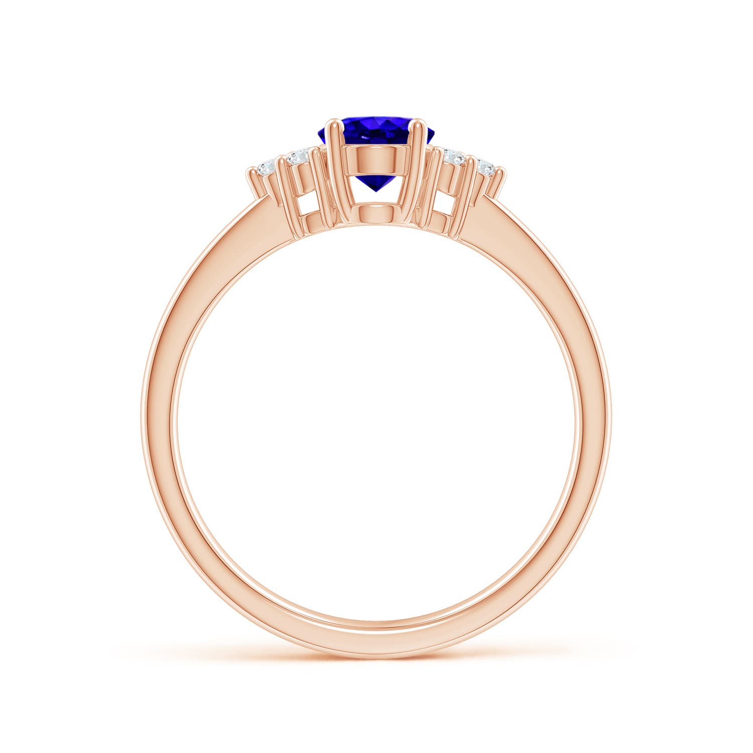 AAAA - Tanzanite / 0.88 CT / 14 KT Rose Gold