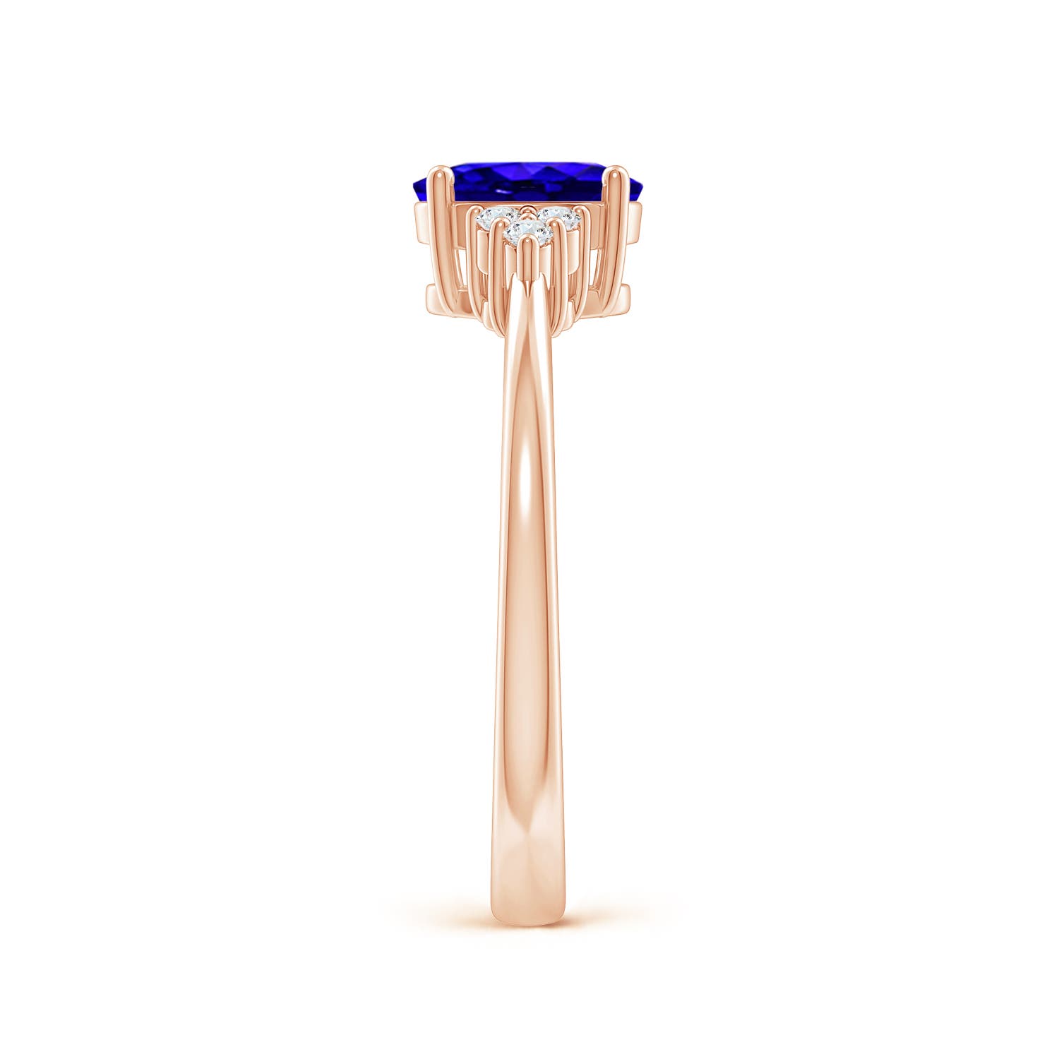 AAAA - Tanzanite / 0.88 CT / 14 KT Rose Gold