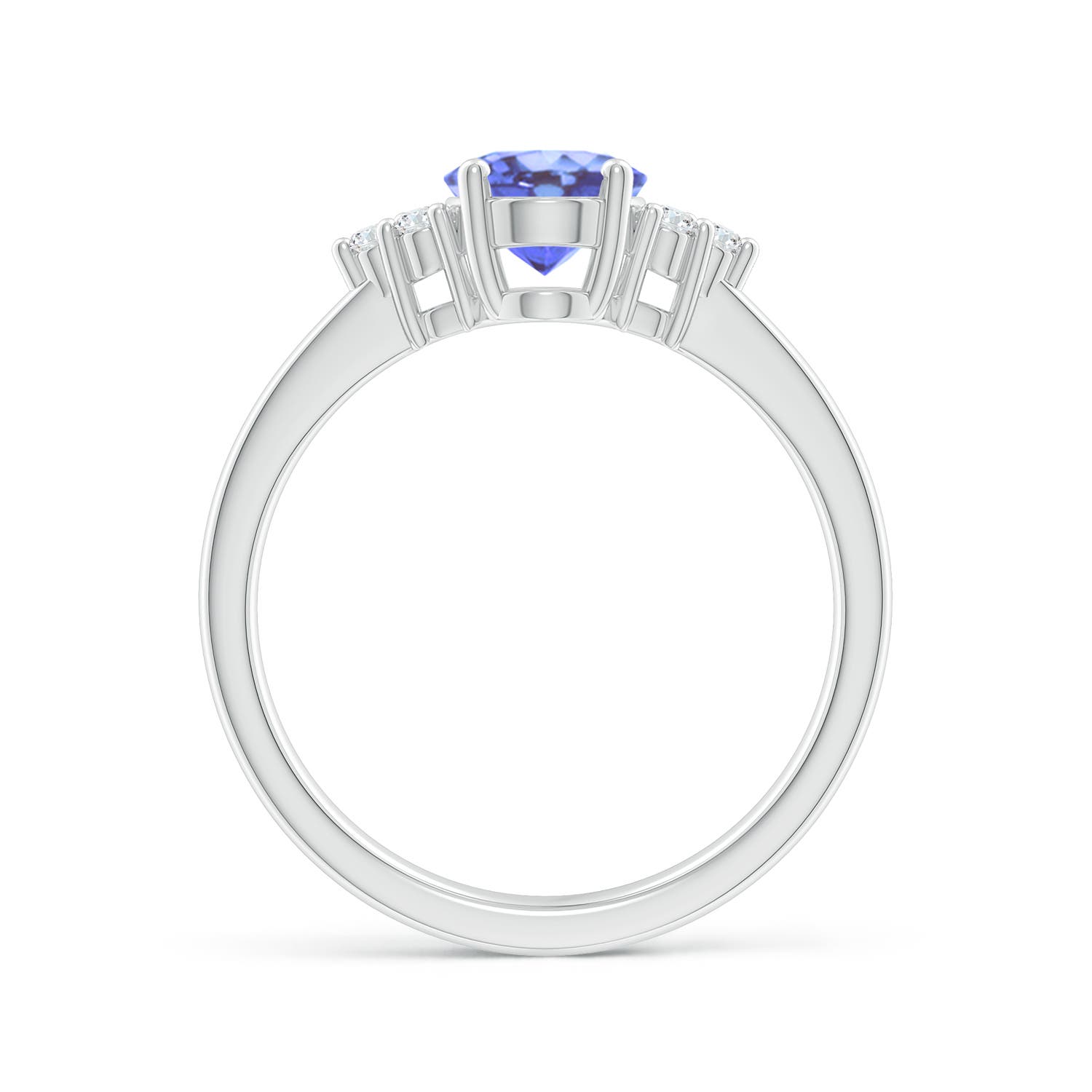 A - Tanzanite / 1.36 CT / 14 KT White Gold