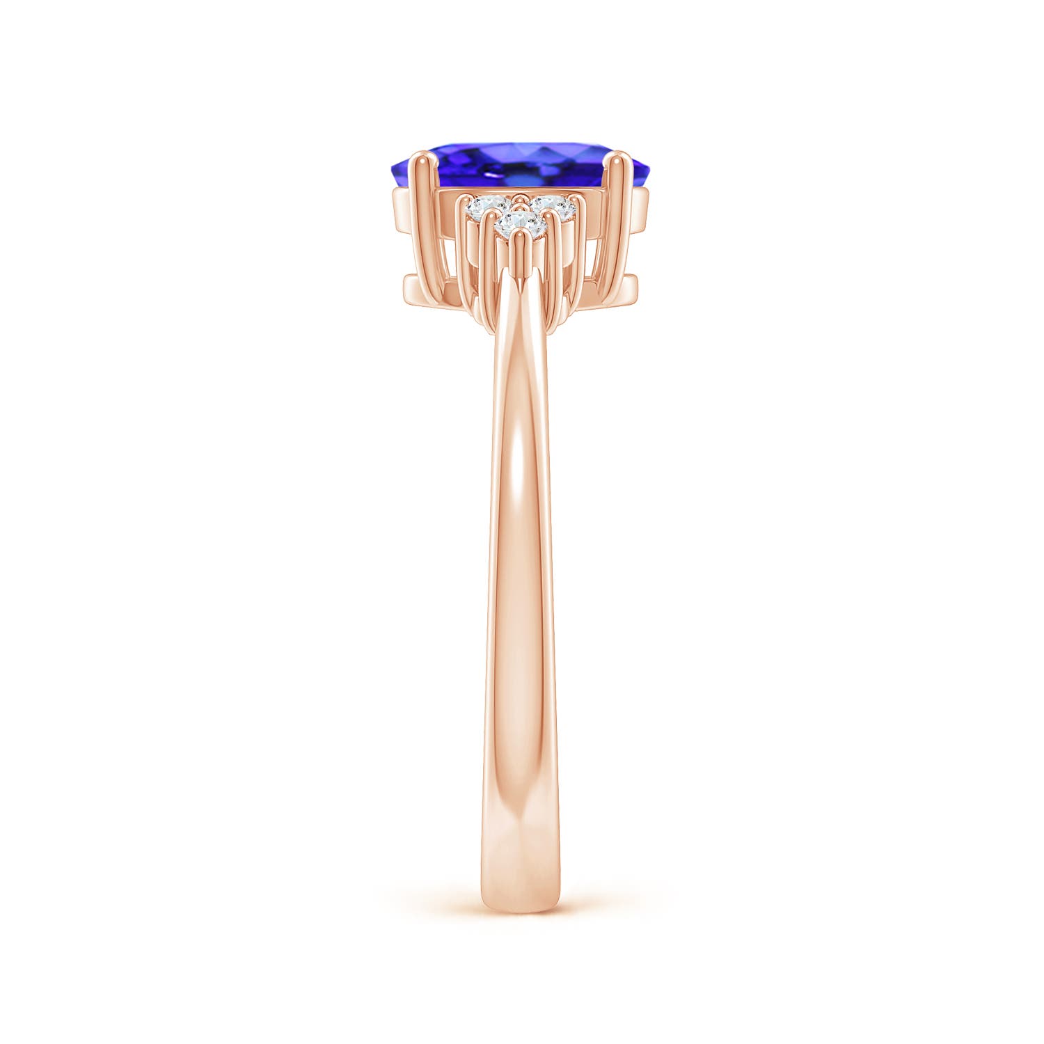 AAA - Tanzanite / 1.36 CT / 14 KT Rose Gold