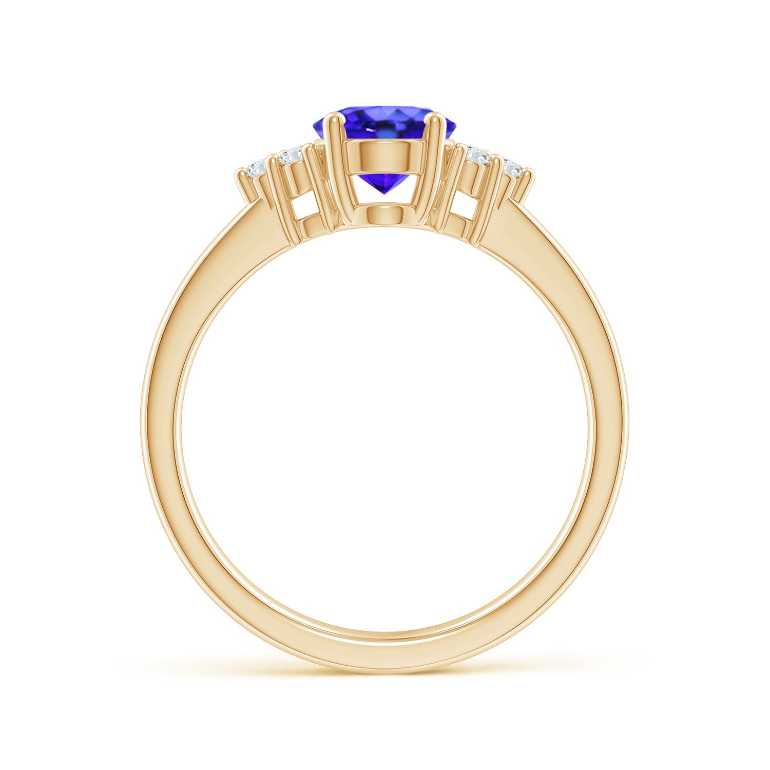 AAA - Tanzanite / 1.36 CT / 14 KT Yellow Gold