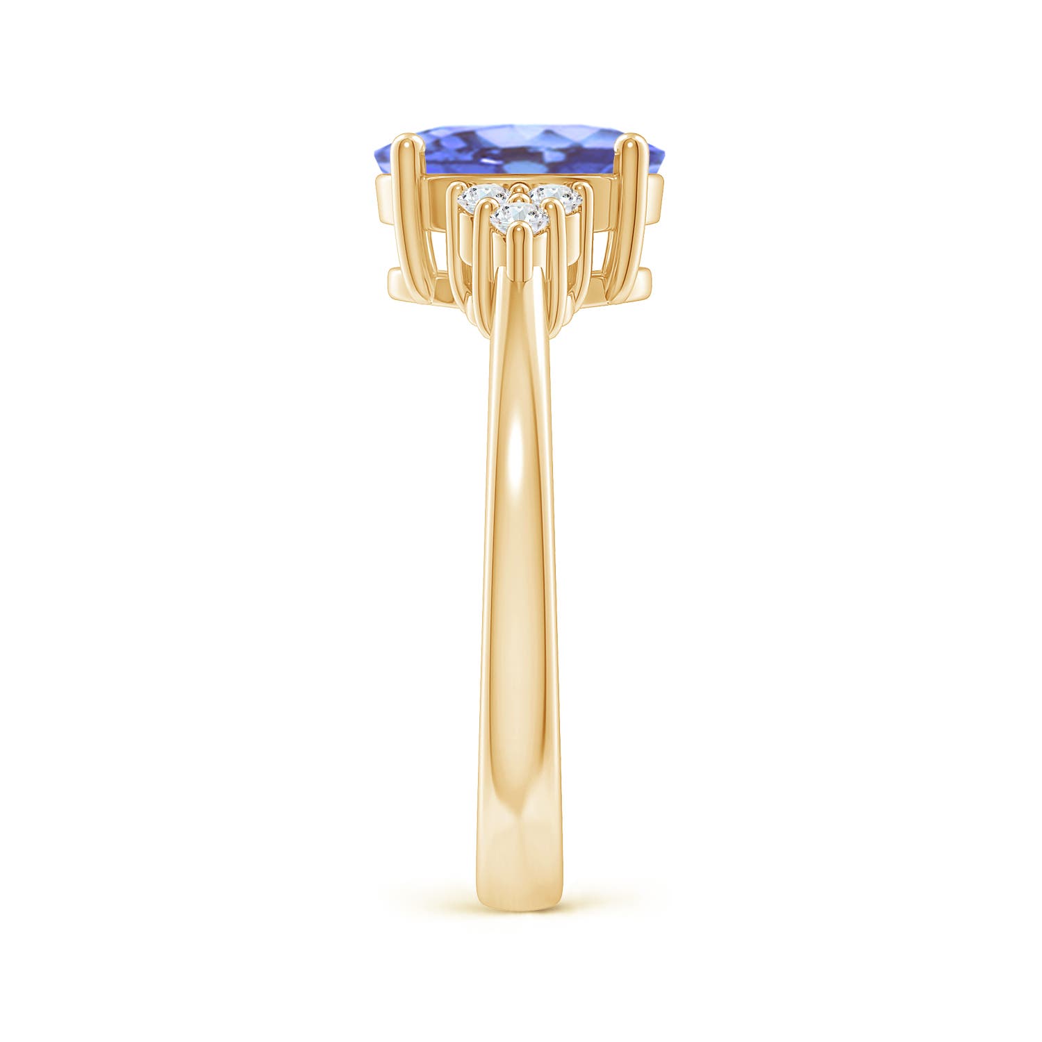 A - Tanzanite / 2.05 CT / 14 KT Yellow Gold