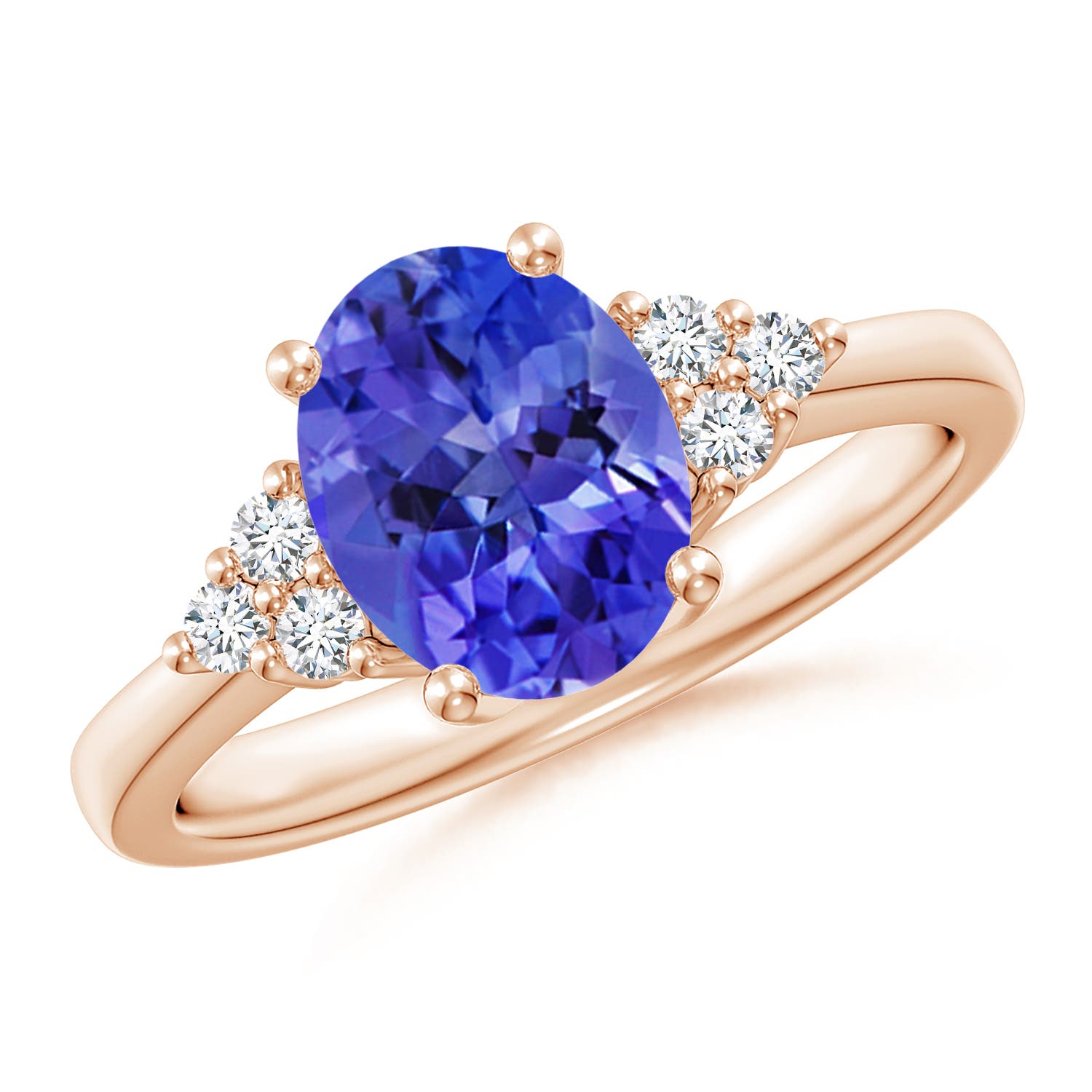 AAA - Tanzanite / 2.05 CT / 14 KT Rose Gold