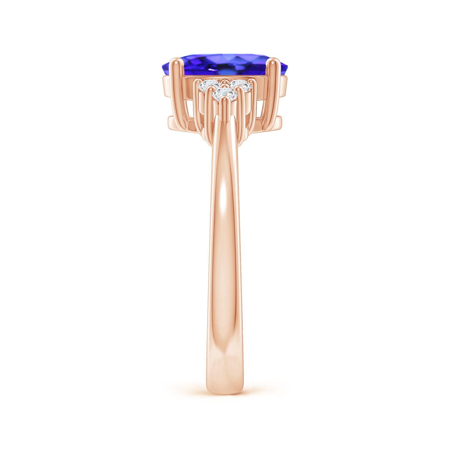 AAA - Tanzanite / 2.05 CT / 14 KT Rose Gold