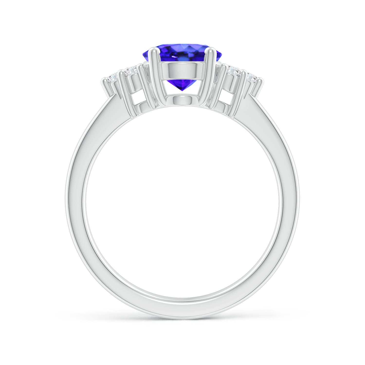 AAA - Tanzanite / 2.05 CT / 14 KT White Gold