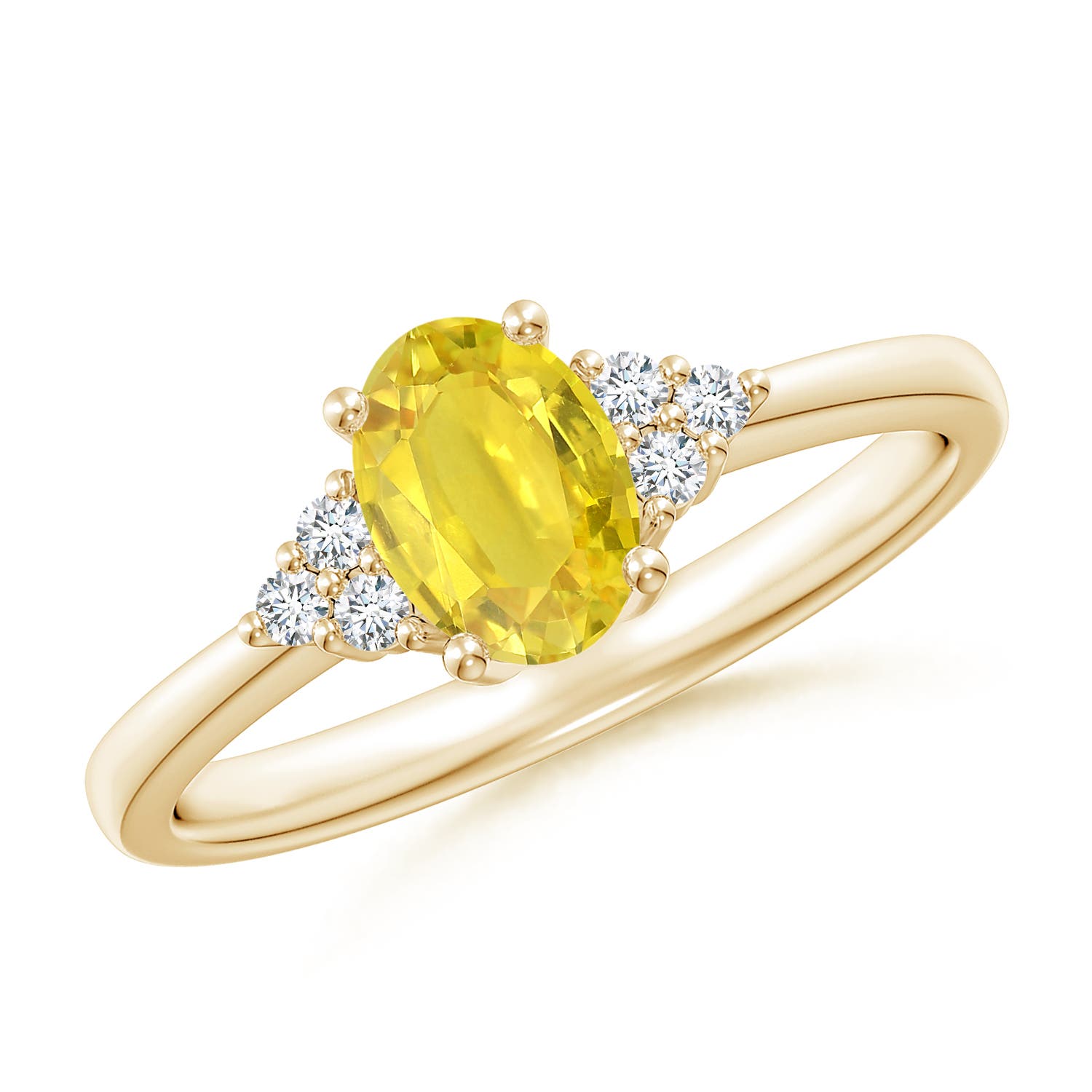 AA - Yellow Sapphire / 1.08 CT / 14 KT Yellow Gold