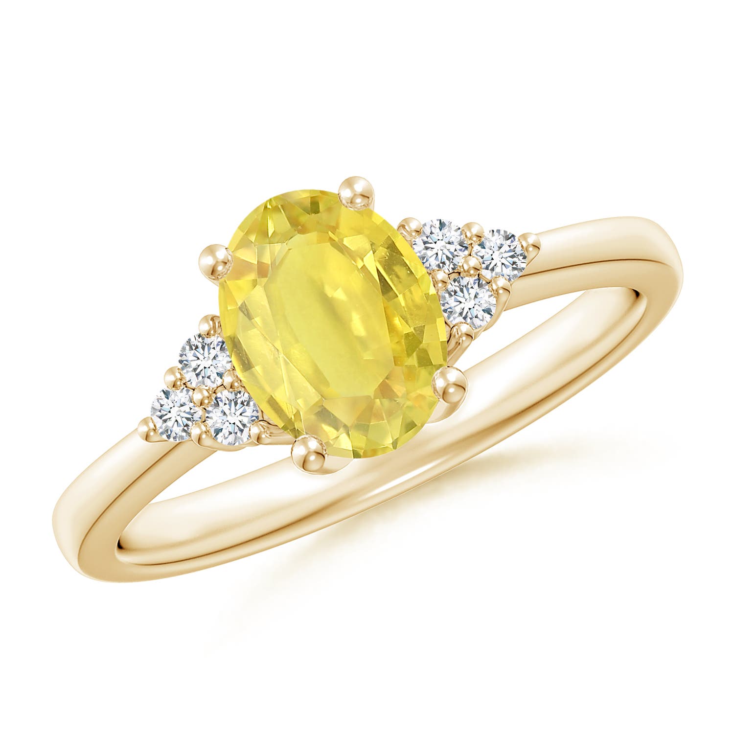 A - Yellow Sapphire / 1.61 CT / 14 KT Yellow Gold