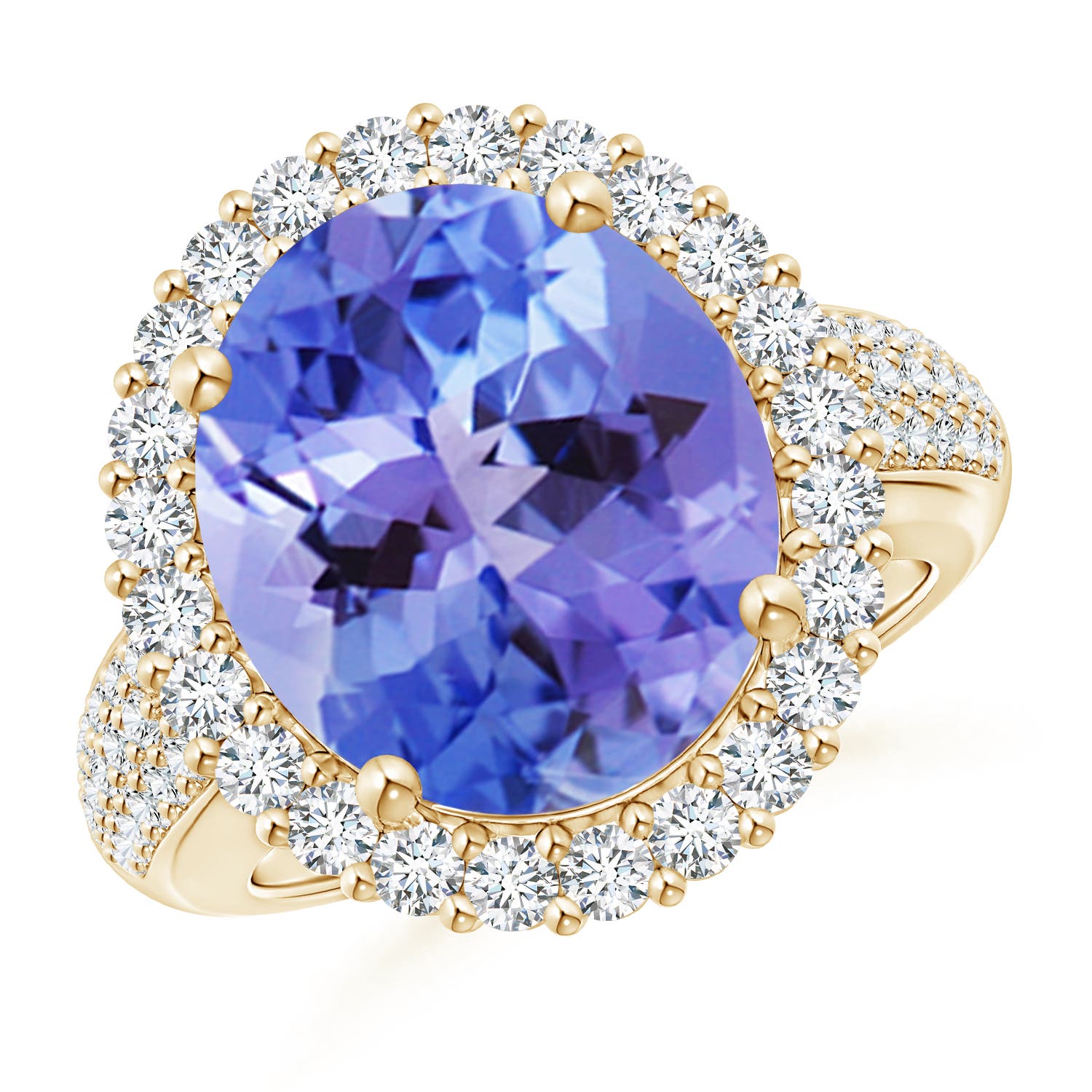 AA - Tanzanite / 9.22 CT / 14 KT Yellow Gold