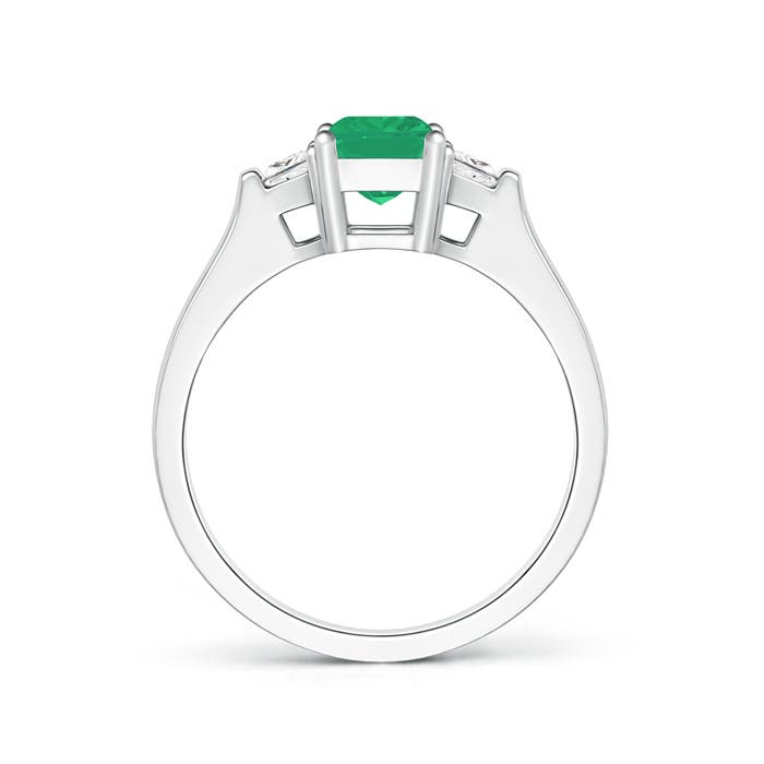 A - Emerald / 1.24 CT / 14 KT White Gold