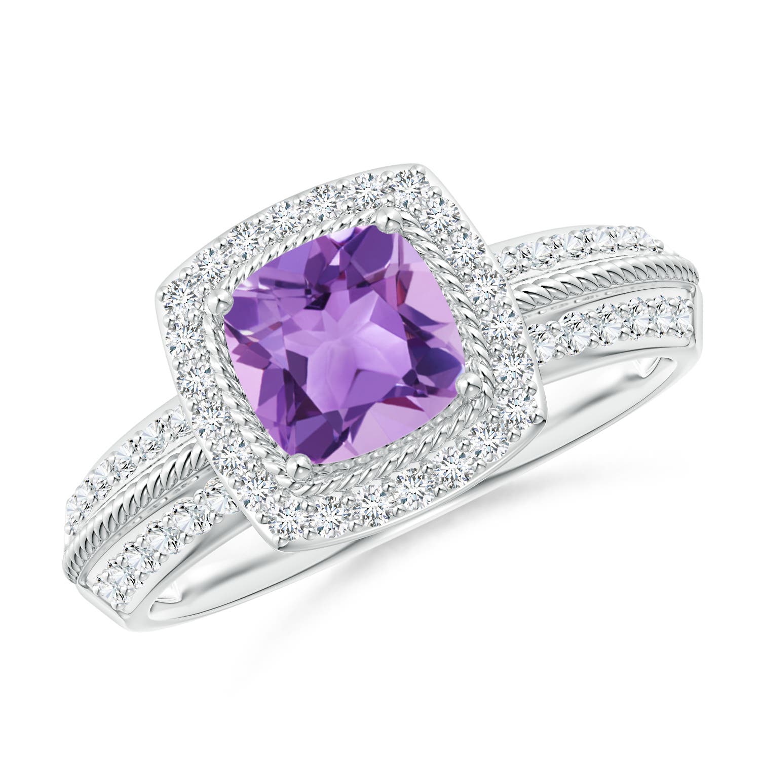 A - Amethyst / 1.22 CT / 14 KT White Gold