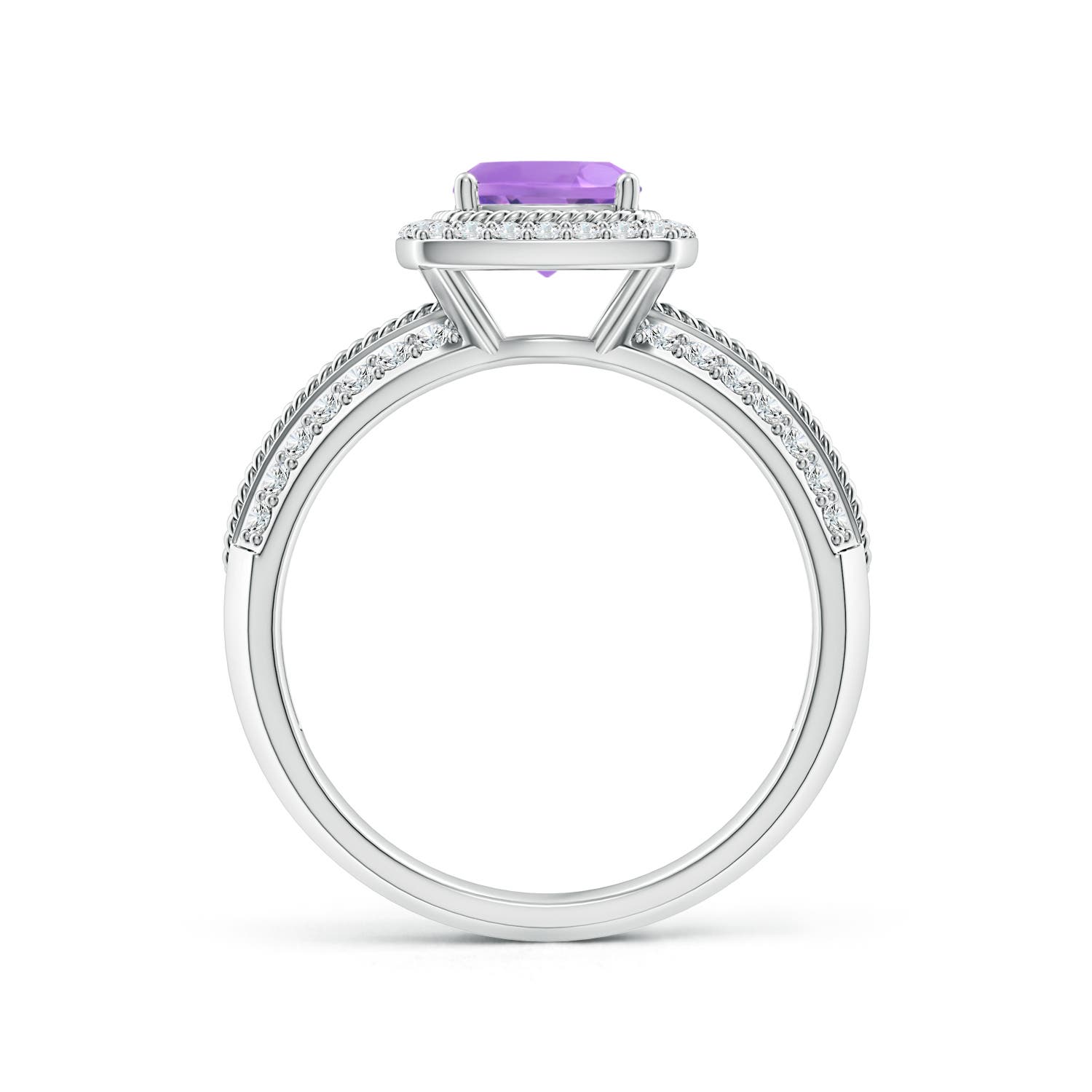 A - Amethyst / 1.22 CT / 14 KT White Gold