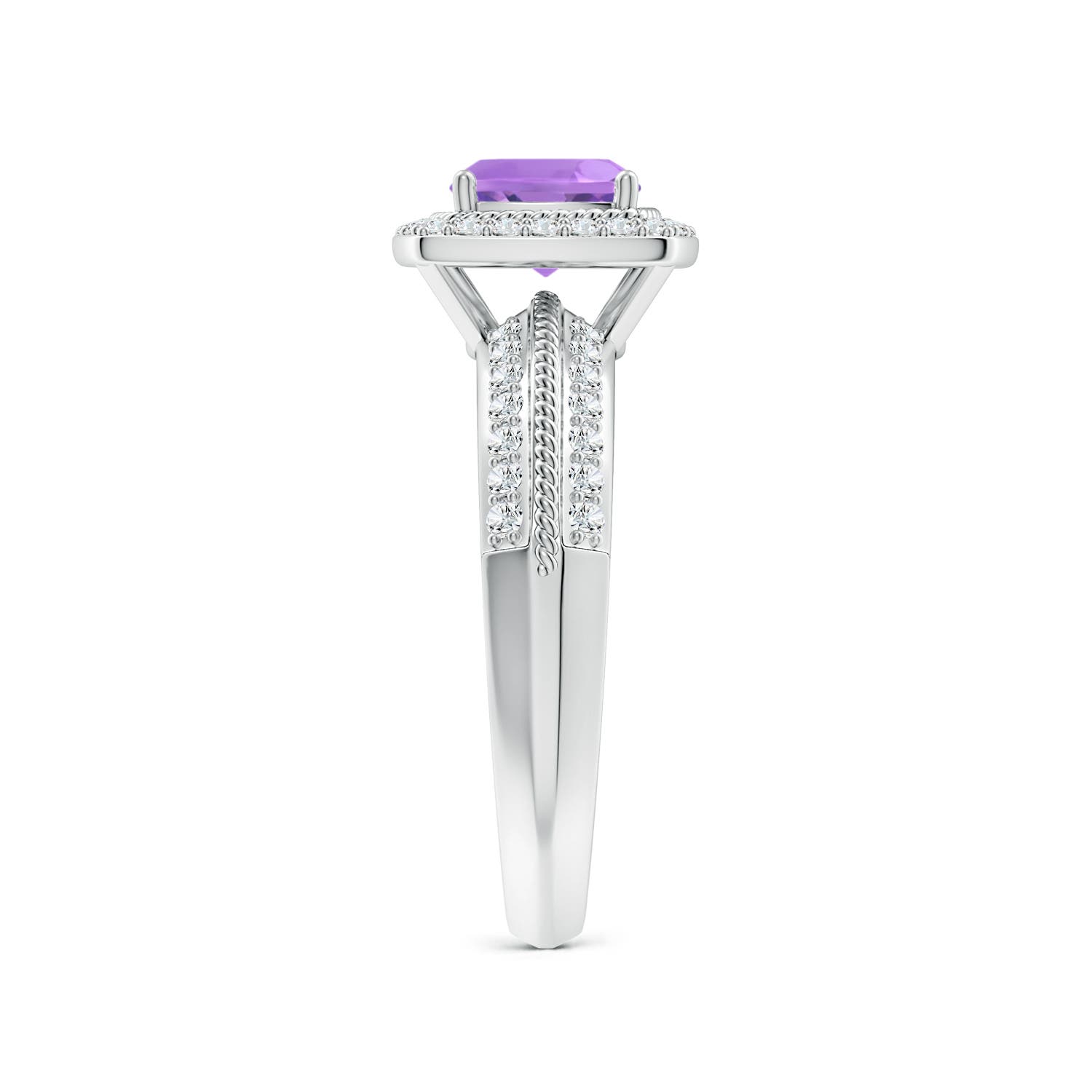 A - Amethyst / 1.22 CT / 14 KT White Gold