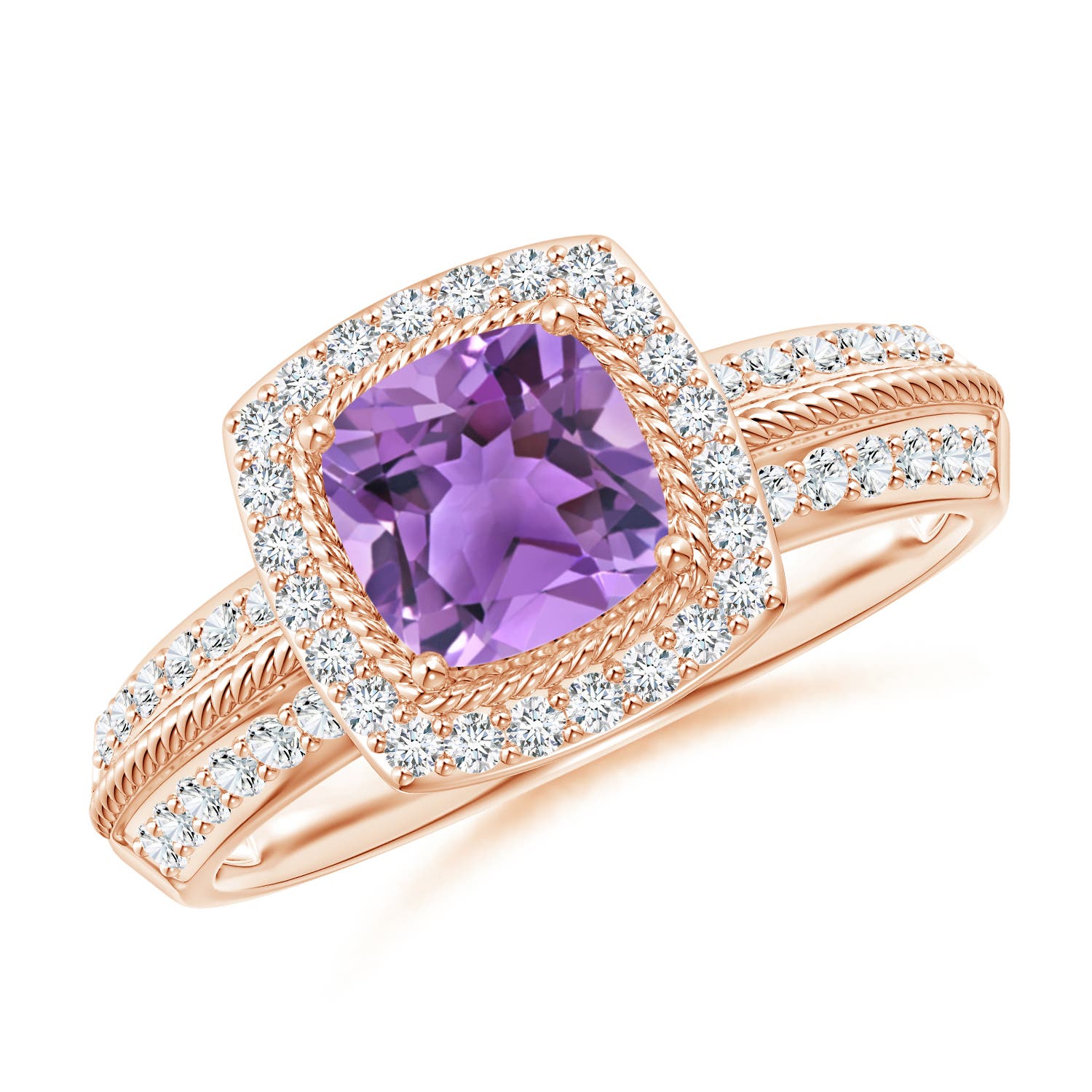 AA - Amethyst / 1.22 CT / 14 KT Rose Gold