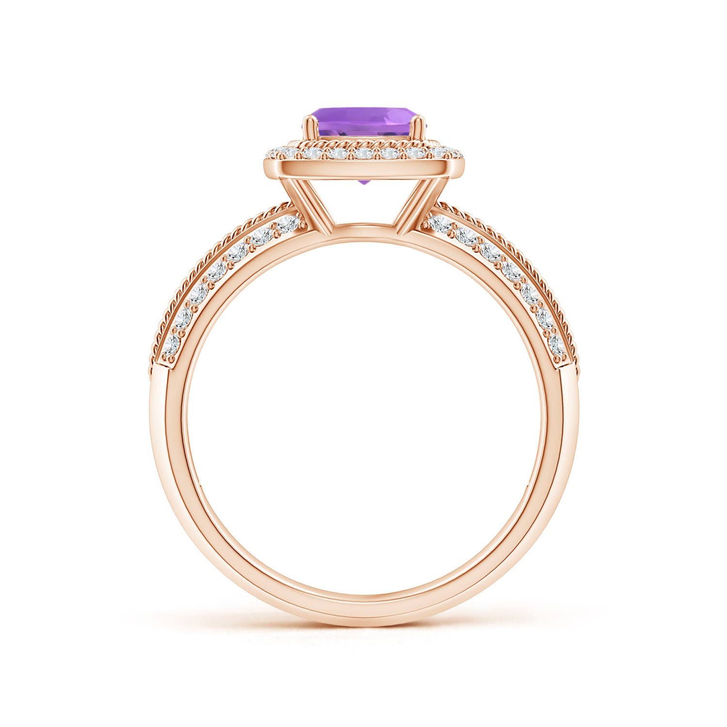 AA - Amethyst / 1.22 CT / 14 KT Rose Gold