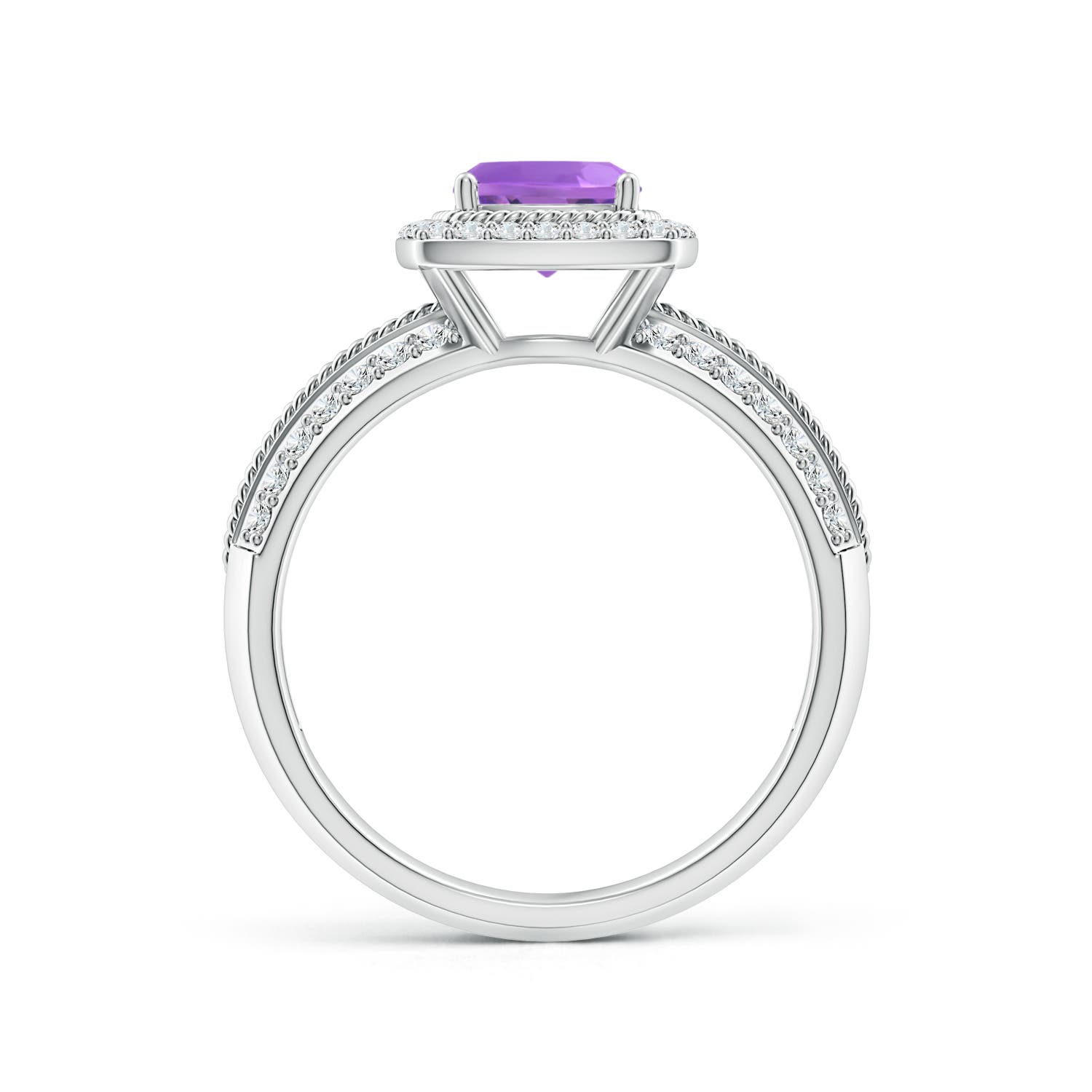 AA - Amethyst / 1.22 CT / 14 KT White Gold