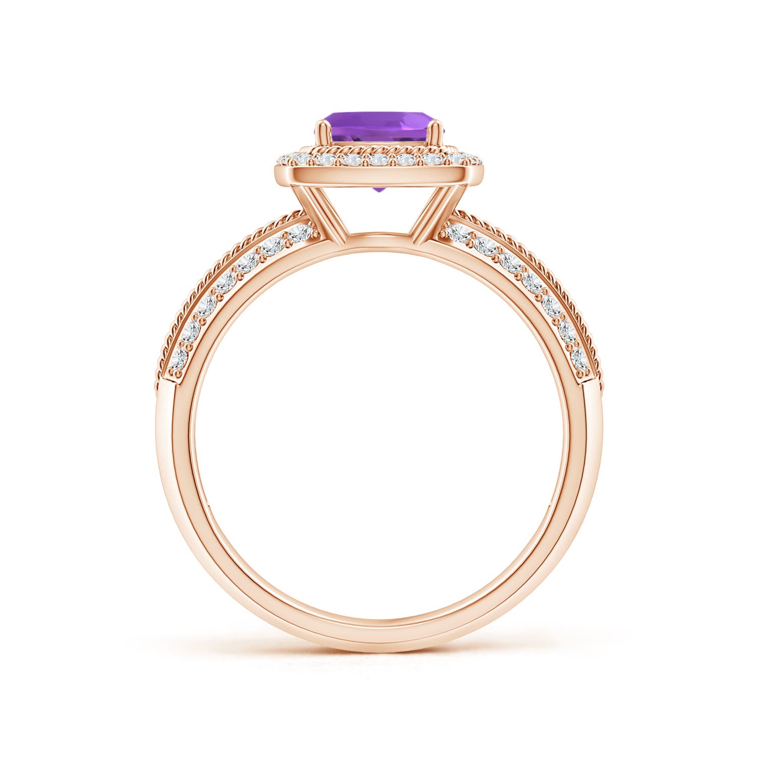 AAA - Amethyst / 1.22 CT / 14 KT Rose Gold