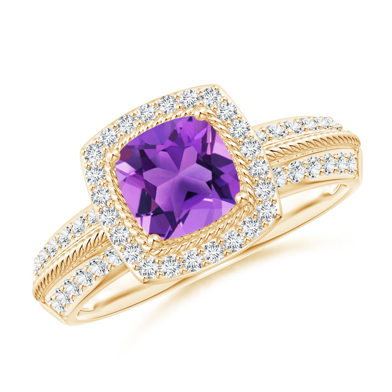 AAA - Amethyst / 1.22 CT / 14 KT Yellow Gold