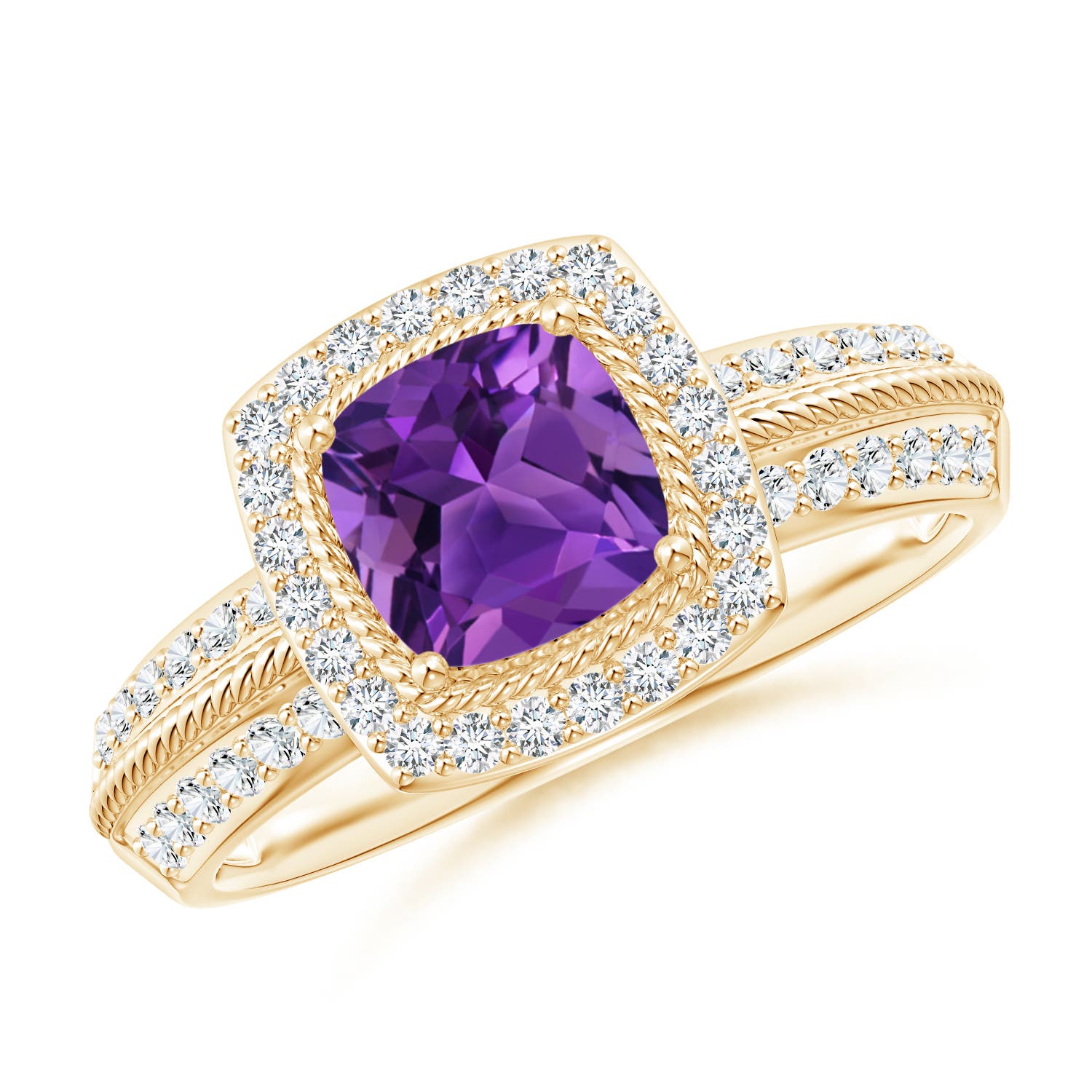 AAAA - Amethyst / 1.22 CT / 14 KT Yellow Gold