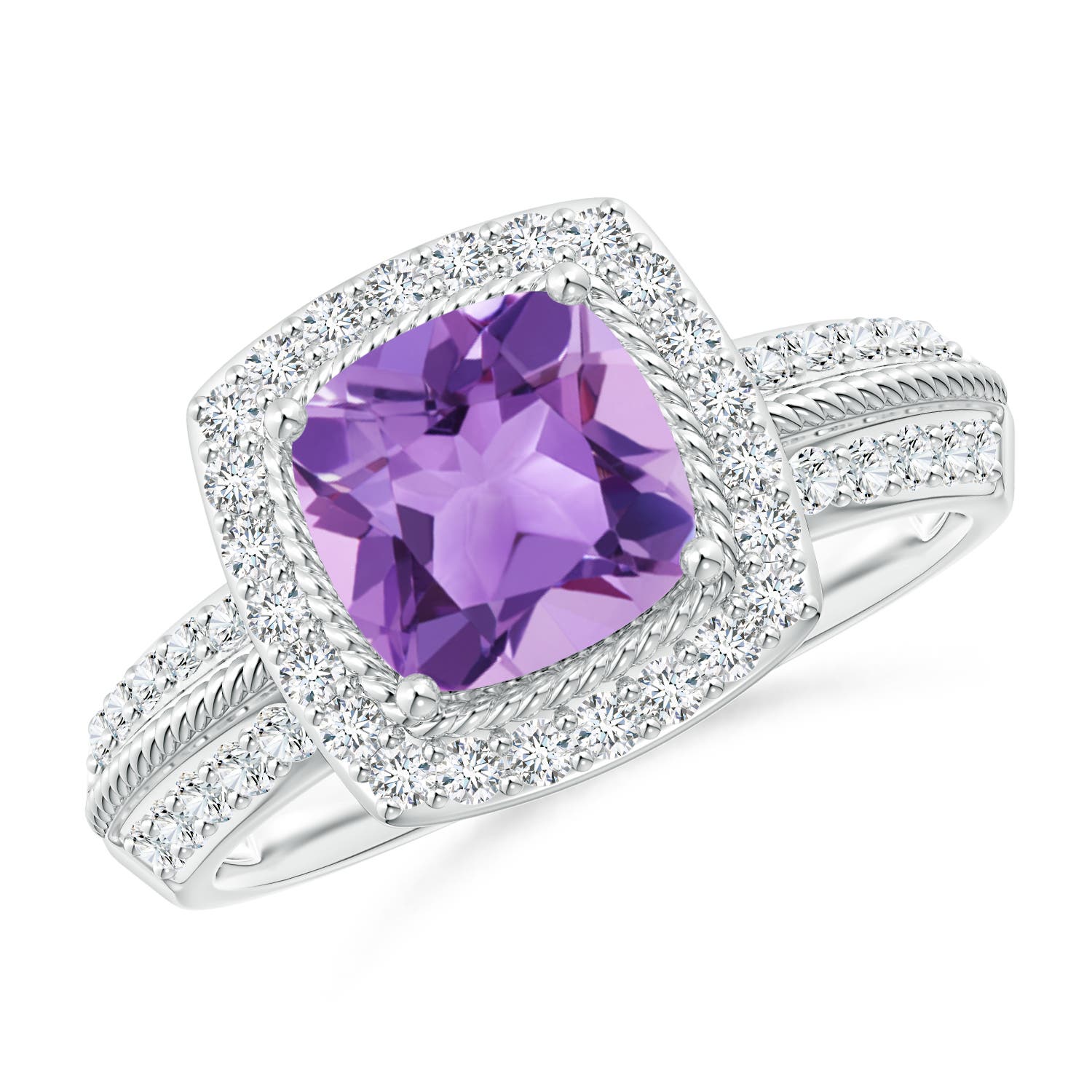 A - Amethyst / 1.87 CT / 14 KT White Gold