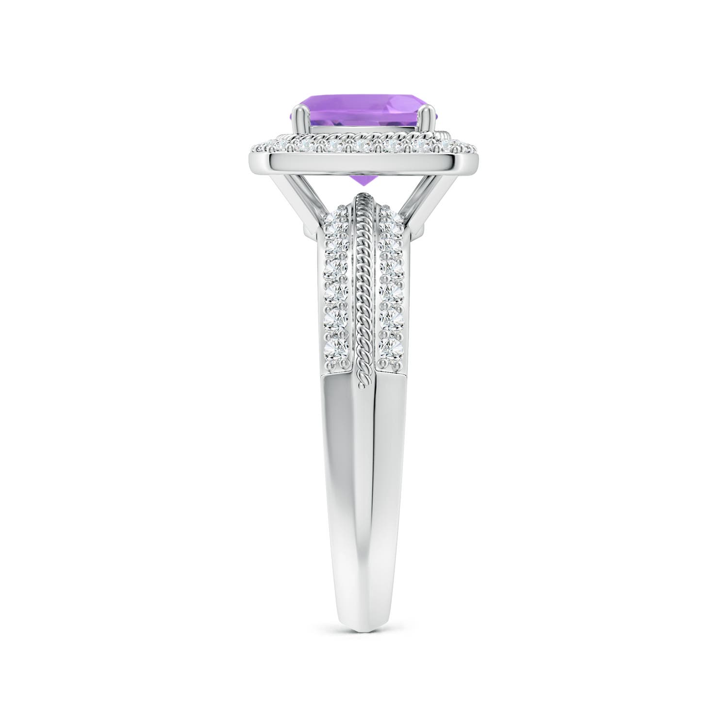 A - Amethyst / 1.87 CT / 14 KT White Gold