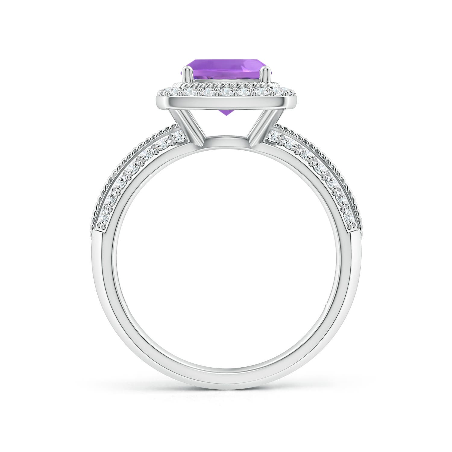 AA - Amethyst / 1.87 CT / 14 KT White Gold