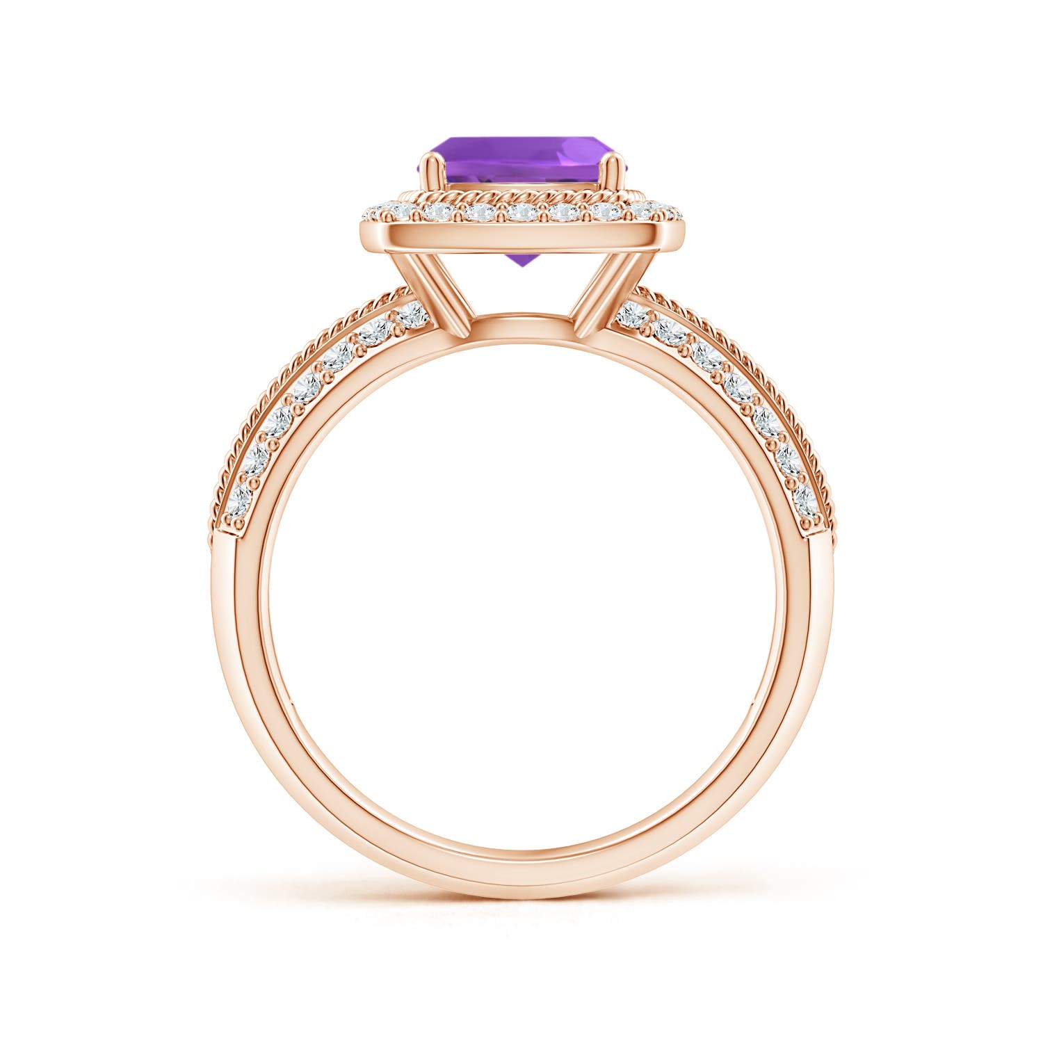 AAA - Amethyst / 1.87 CT / 14 KT Rose Gold