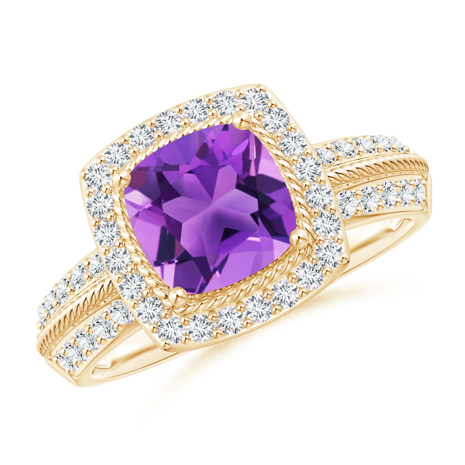 AAA - Amethyst / 1.87 CT / 14 KT Yellow Gold