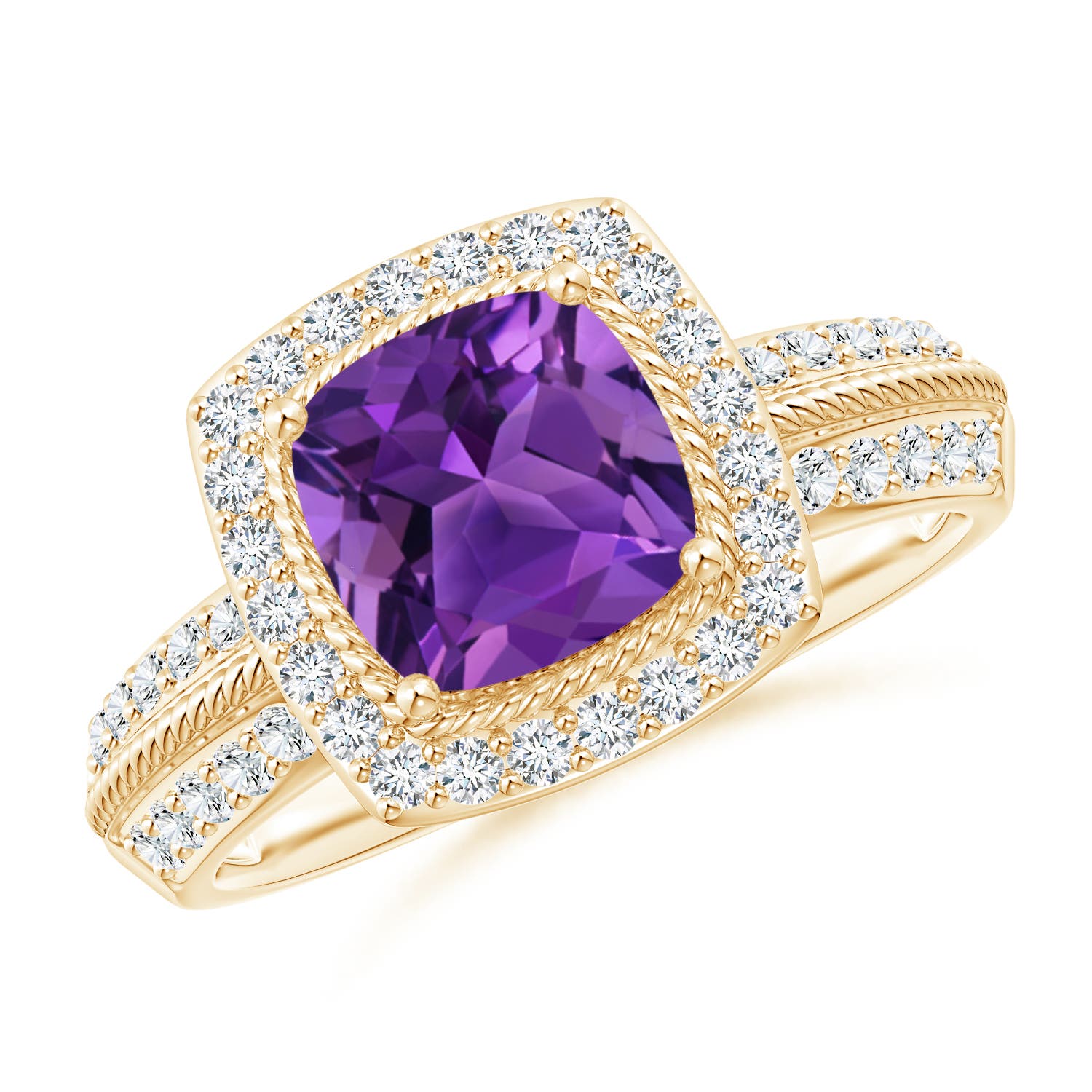 AAAA - Amethyst / 1.87 CT / 14 KT Yellow Gold