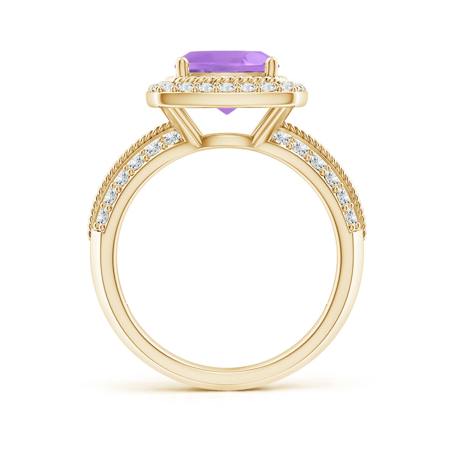 A - Amethyst / 2.87 CT / 14 KT Yellow Gold