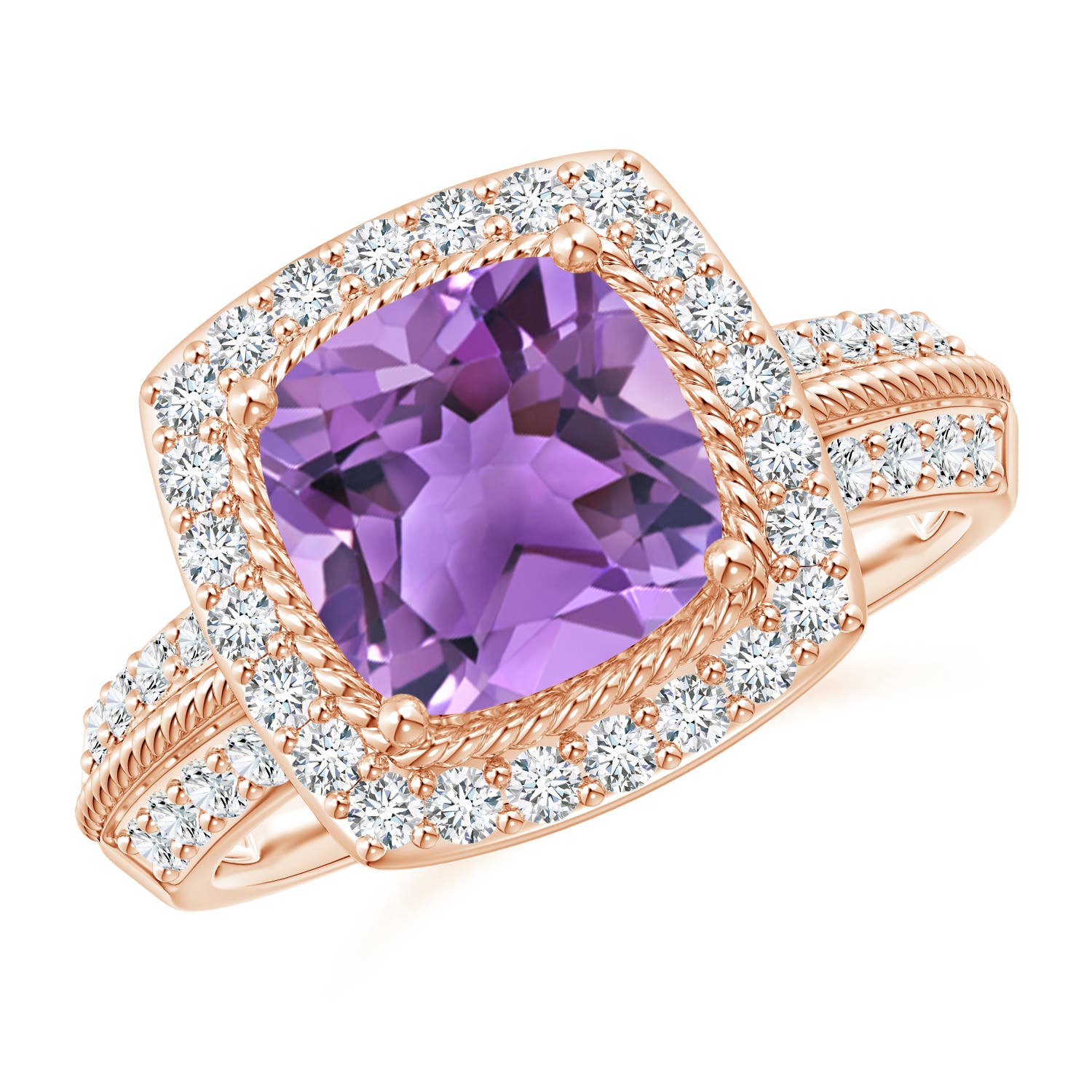 AA - Amethyst / 2.87 CT / 14 KT Rose Gold