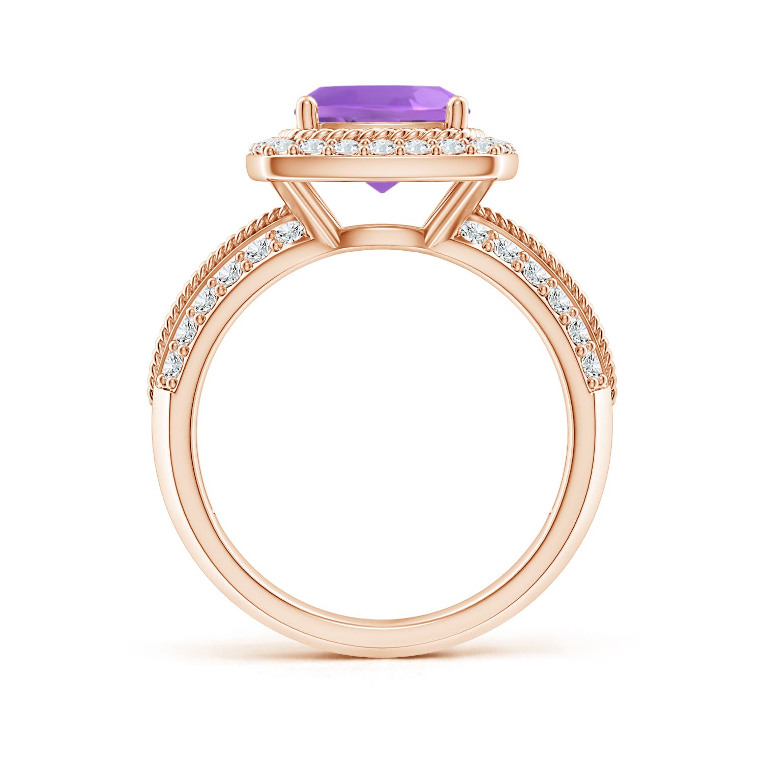 AA - Amethyst / 2.87 CT / 14 KT Rose Gold