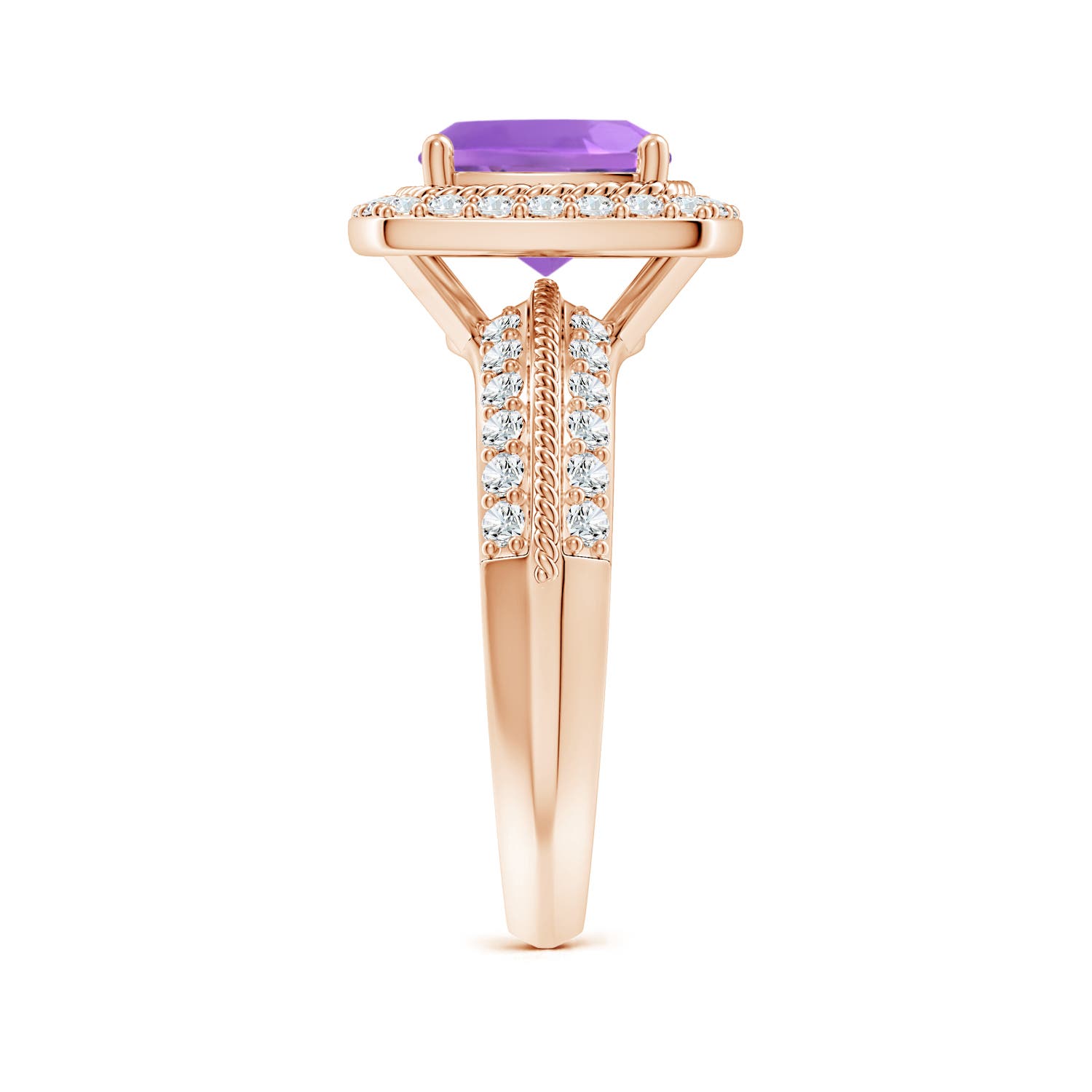 AA - Amethyst / 2.87 CT / 14 KT Rose Gold