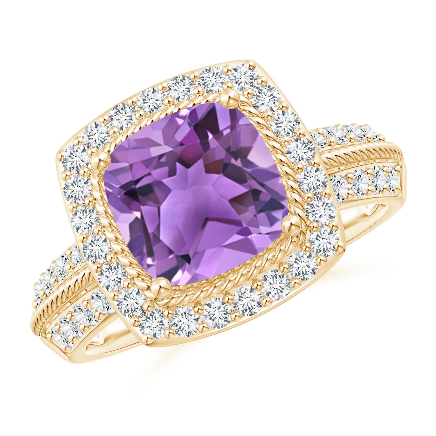 AA - Amethyst / 2.87 CT / 14 KT Yellow Gold