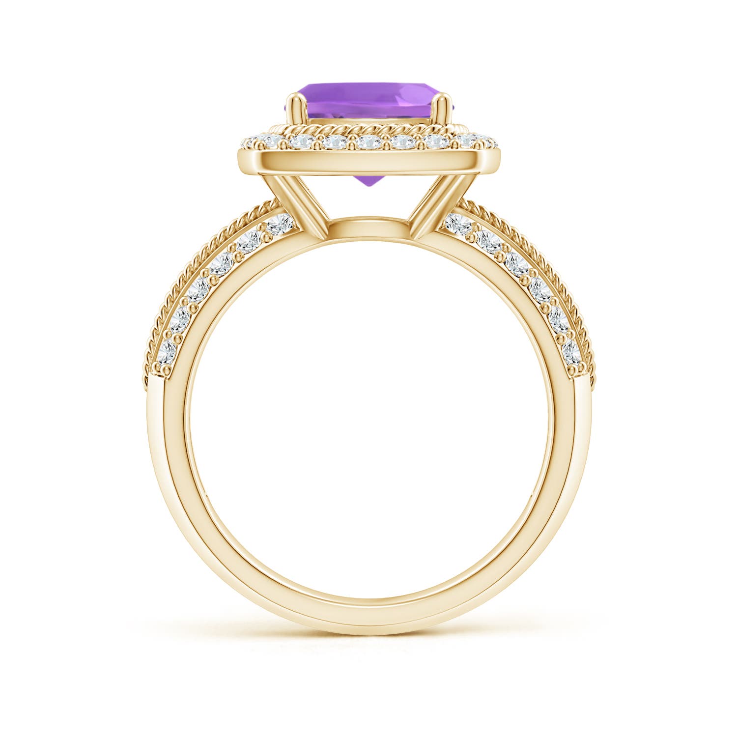 AA - Amethyst / 2.87 CT / 14 KT Yellow Gold