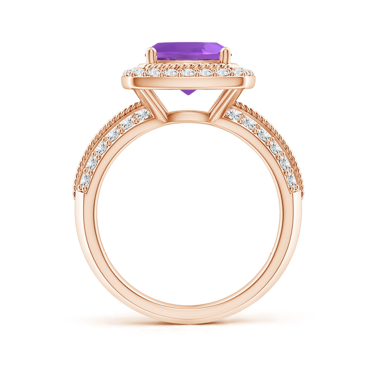 AAA - Amethyst / 2.87 CT / 14 KT Rose Gold