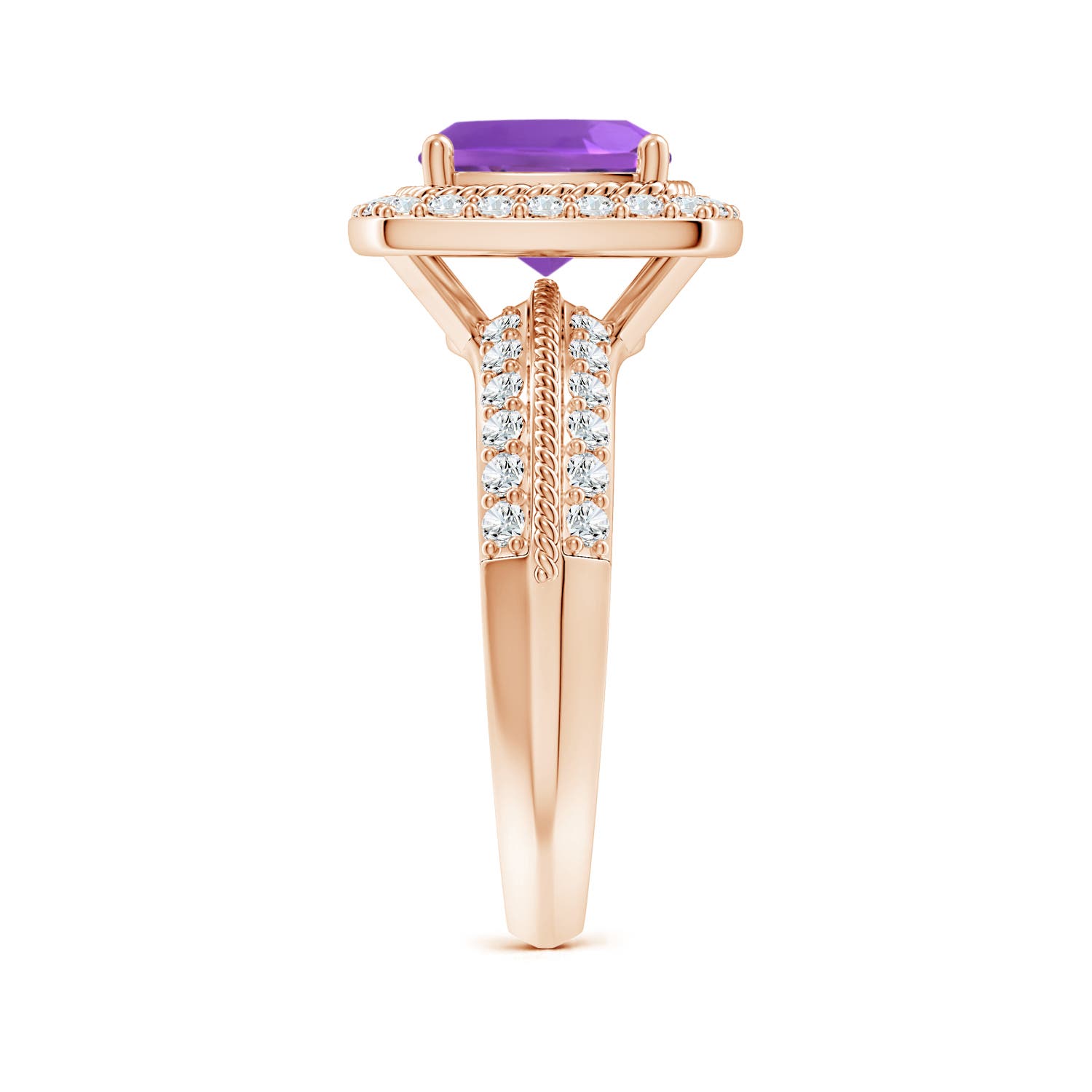 AAA - Amethyst / 2.87 CT / 14 KT Rose Gold