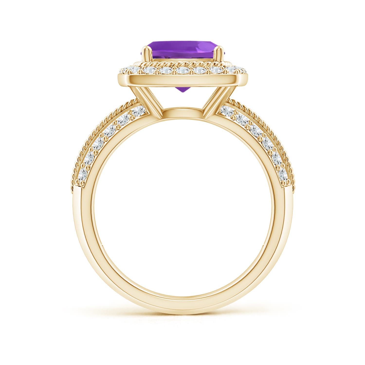 AAAA - Amethyst / 2.87 CT / 14 KT Yellow Gold