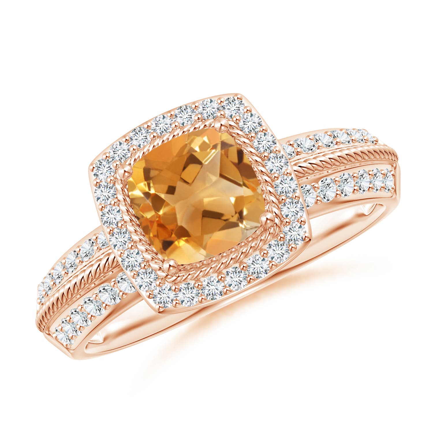 A - Citrine / 1.32 CT / 14 KT Rose Gold