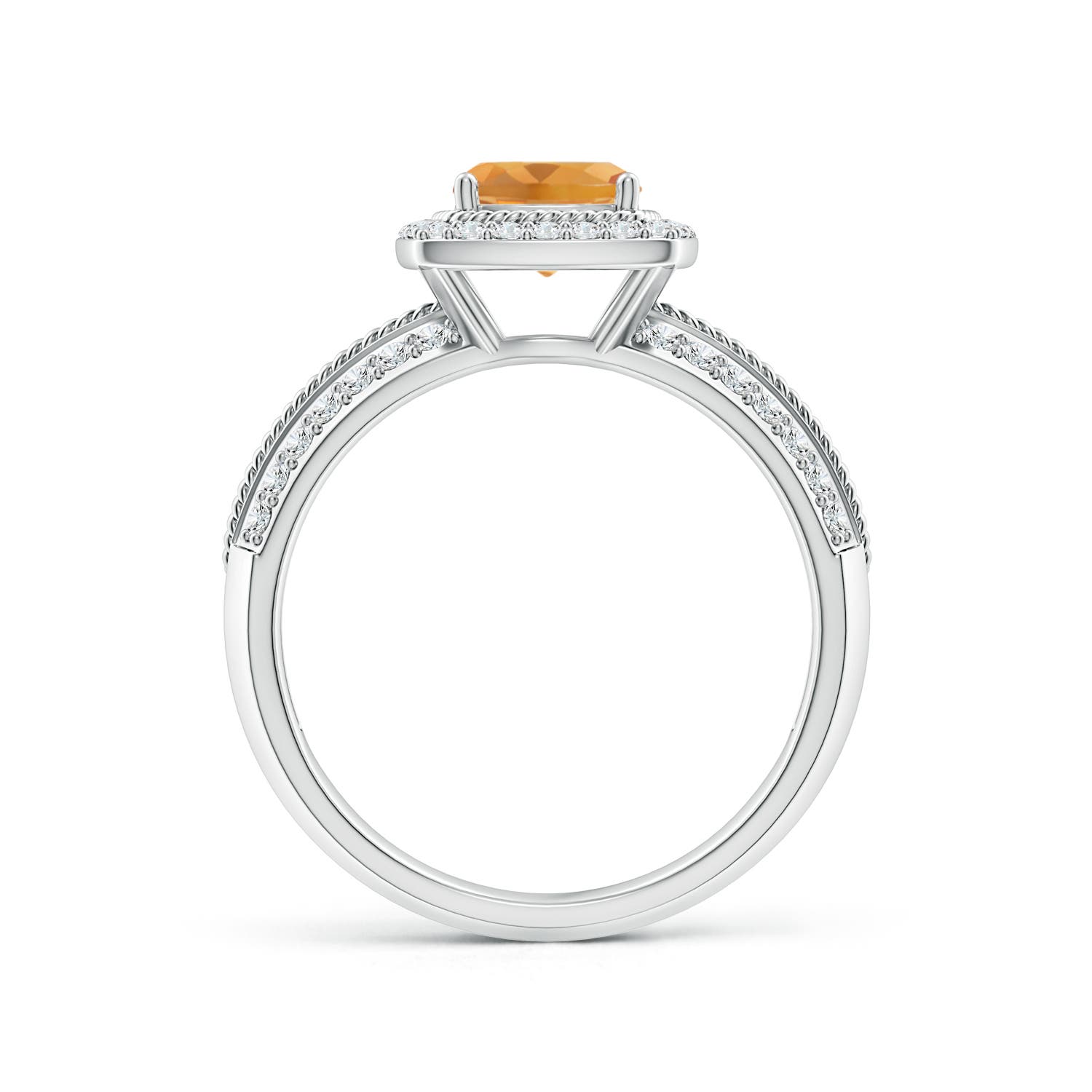 A - Citrine / 1.32 CT / 14 KT White Gold