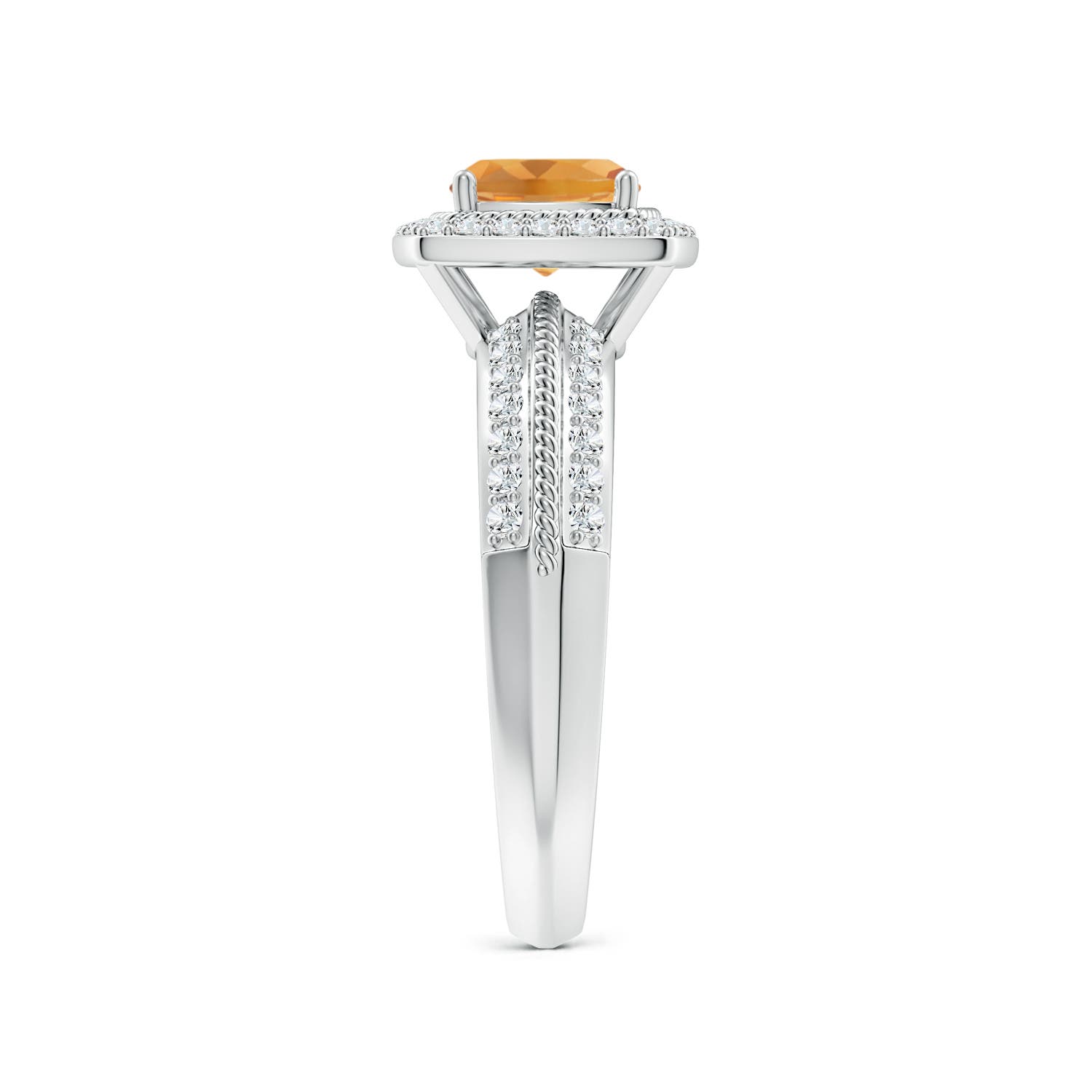 A - Citrine / 1.32 CT / 14 KT White Gold