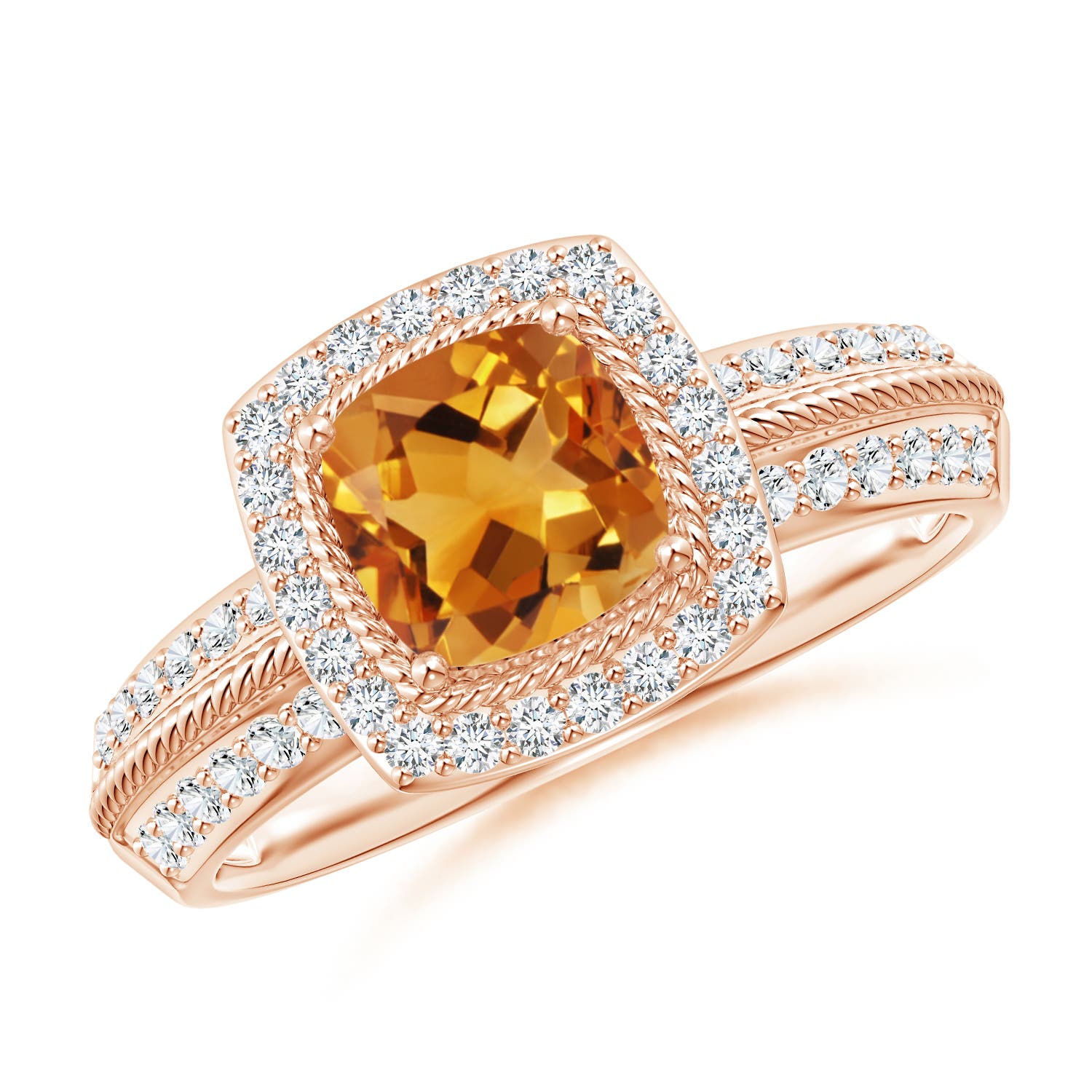 AA - Citrine / 1.32 CT / 14 KT Rose Gold