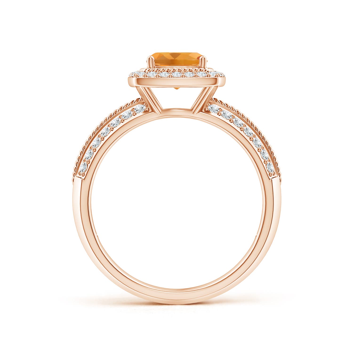 AA - Citrine / 1.32 CT / 14 KT Rose Gold