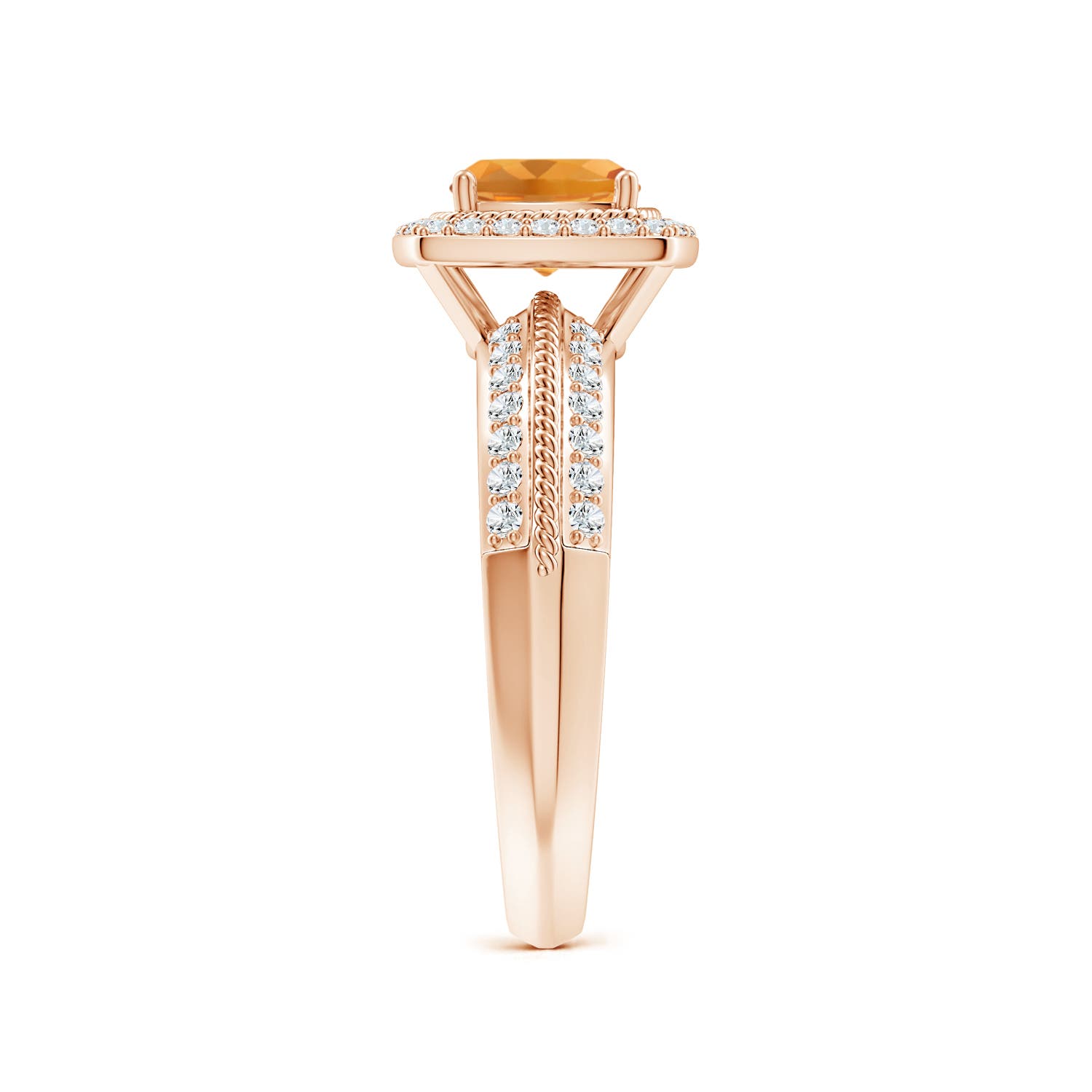 AA - Citrine / 1.32 CT / 14 KT Rose Gold