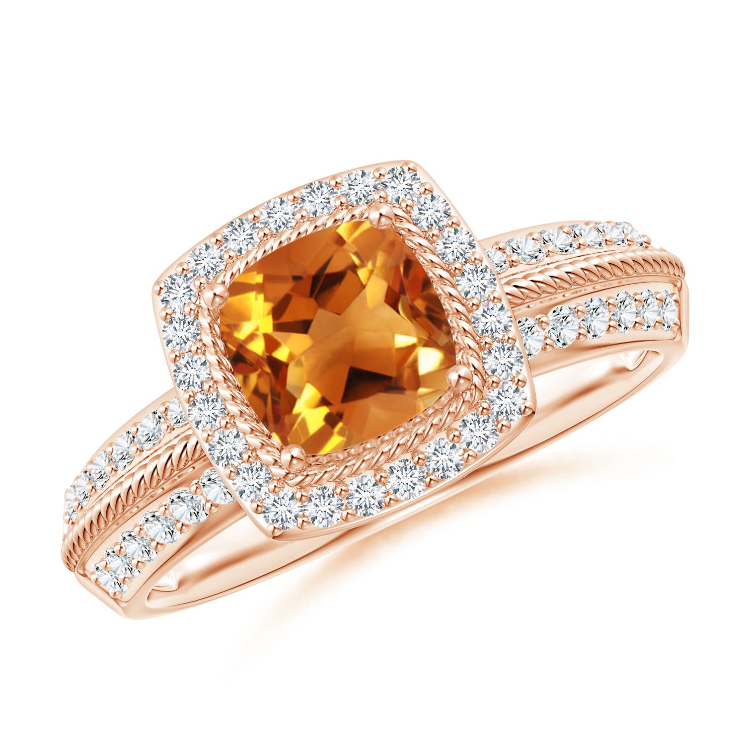 AAA - Citrine / 1.32 CT / 14 KT Rose Gold