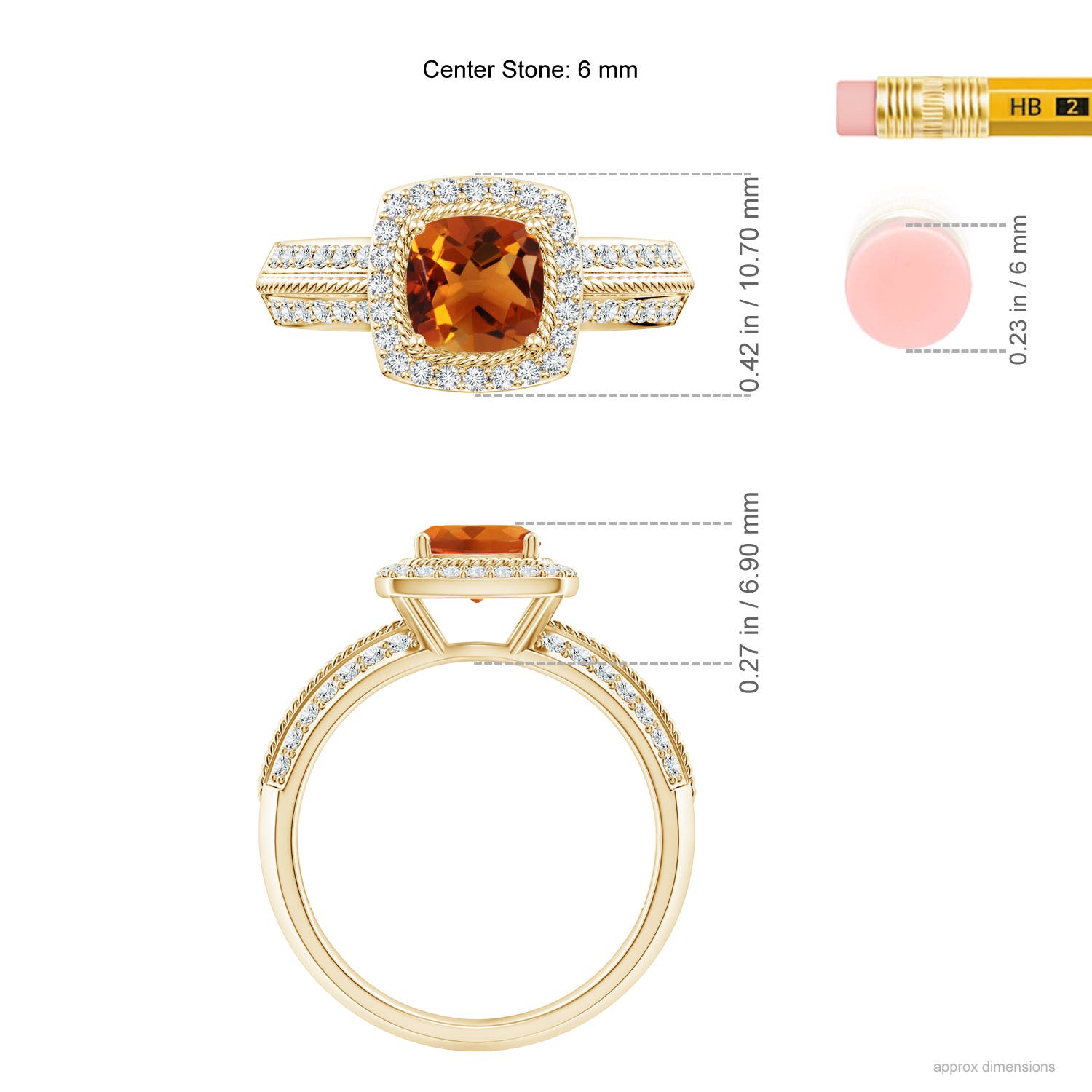 AAAA - Citrine / 1.32 CT / 14 KT Yellow Gold