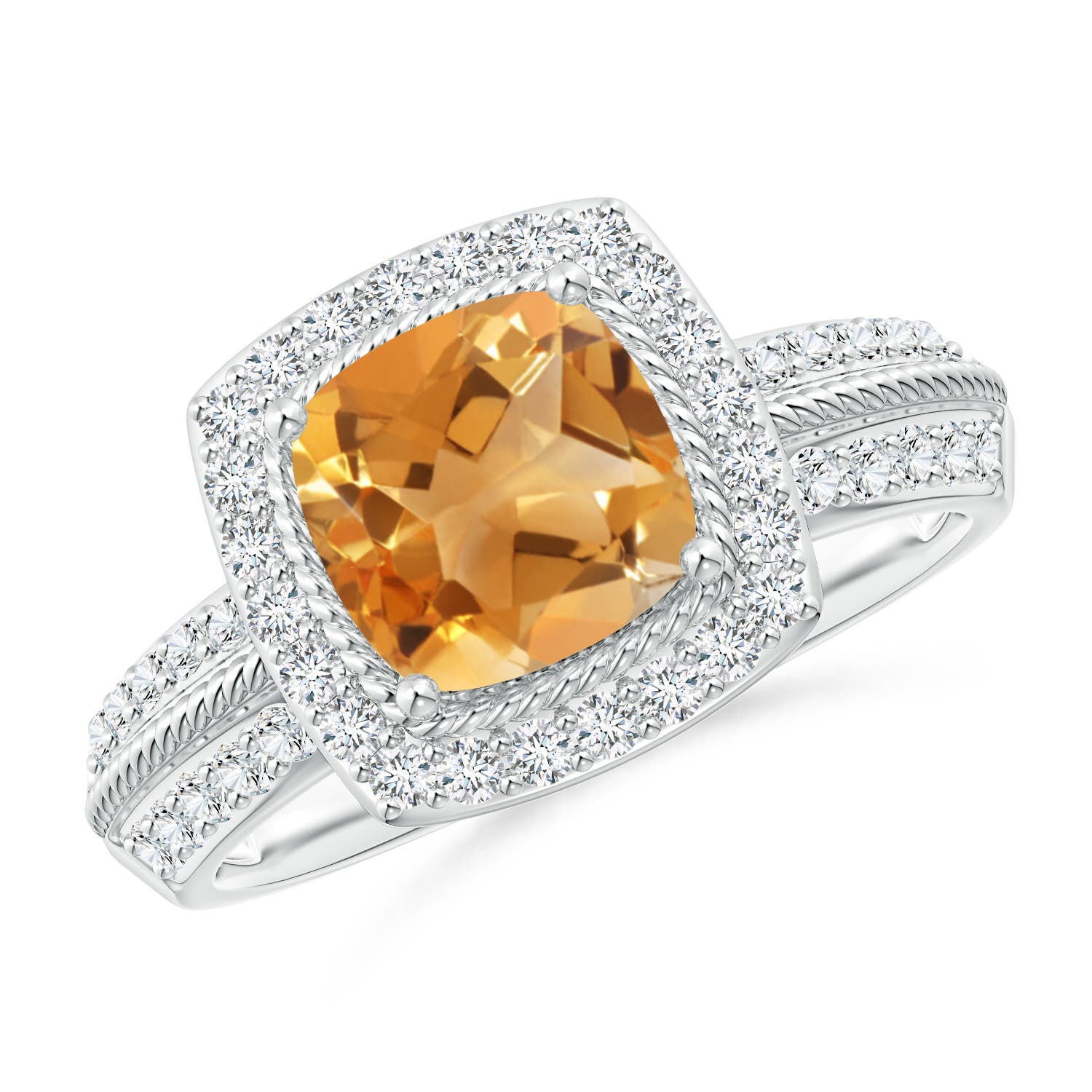 A - Citrine / 1.92 CT / 14 KT White Gold