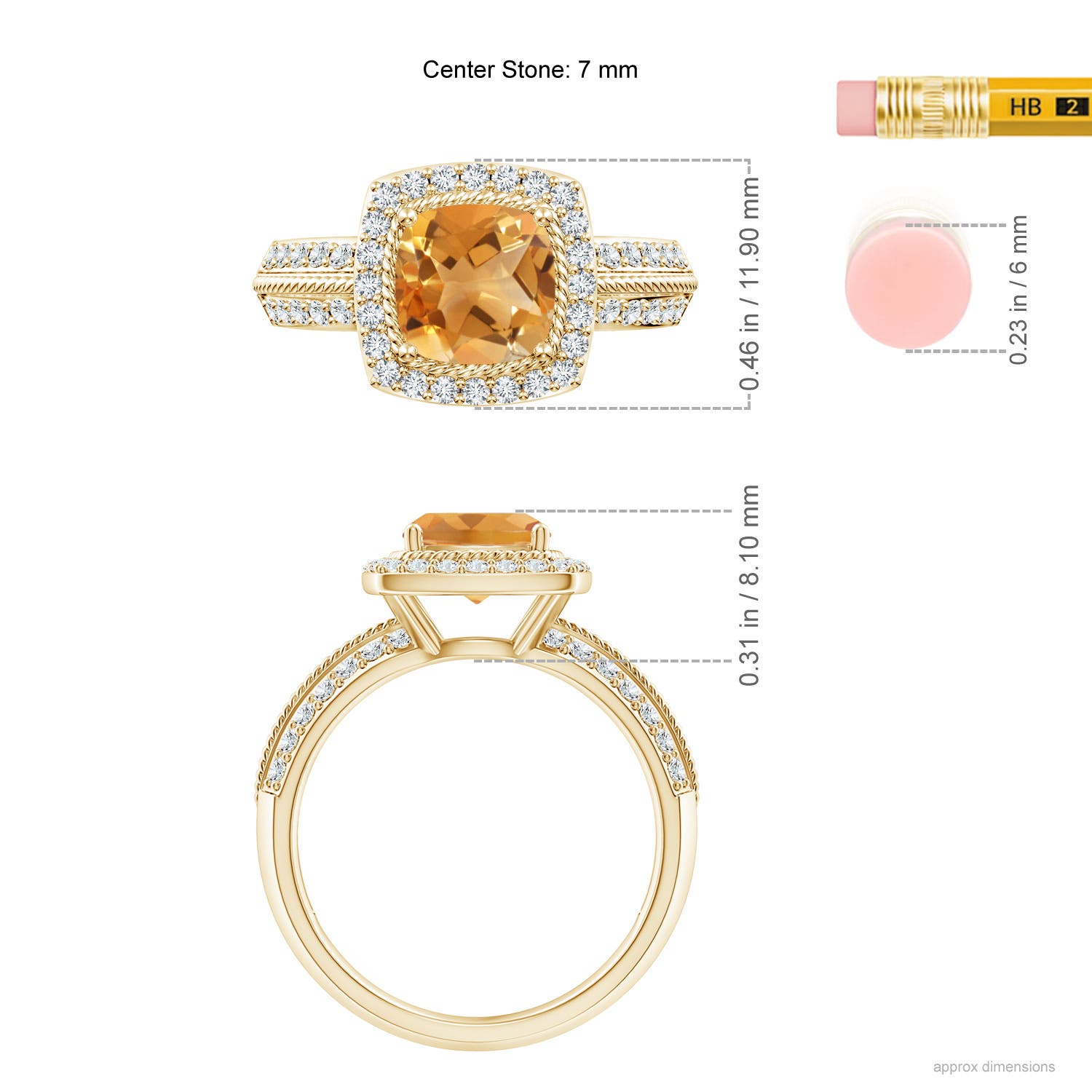 A - Citrine / 1.92 CT / 14 KT Yellow Gold