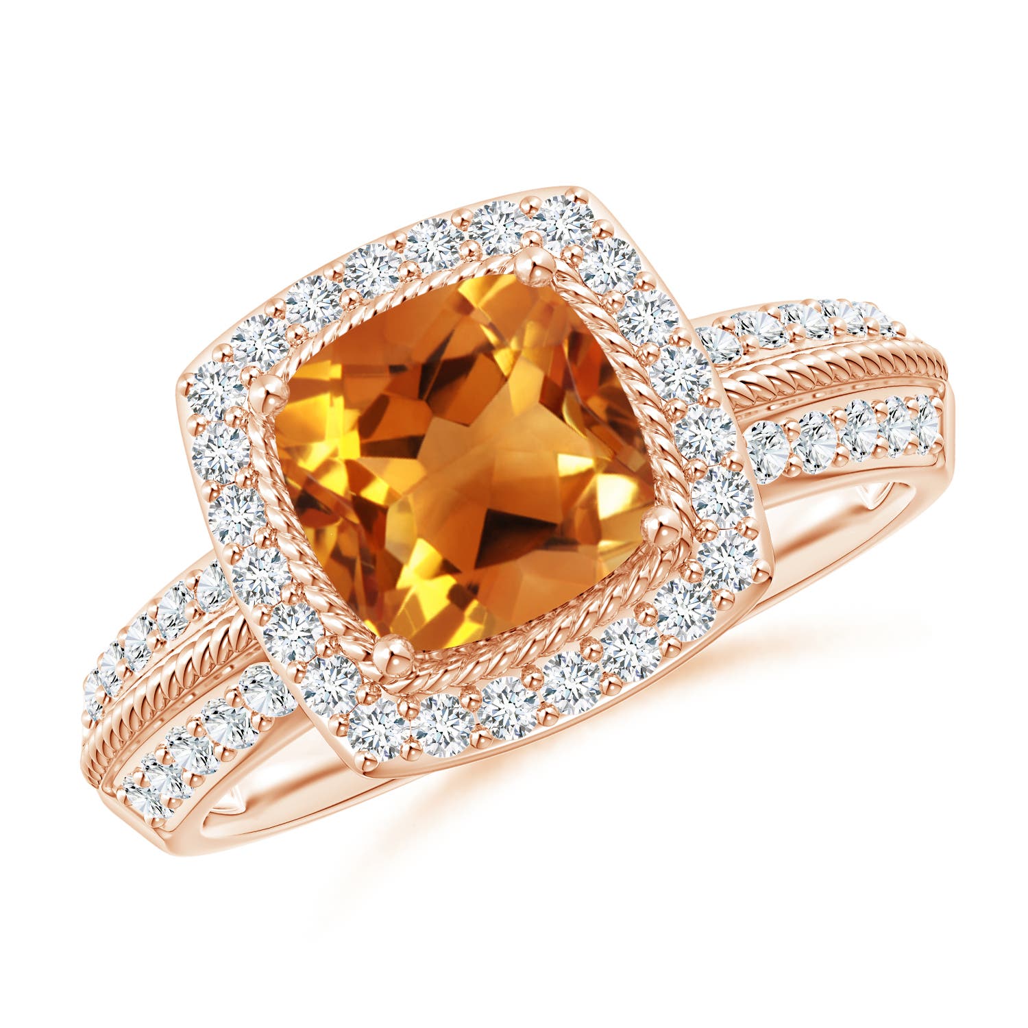 AAA - Citrine / 1.92 CT / 14 KT Rose Gold