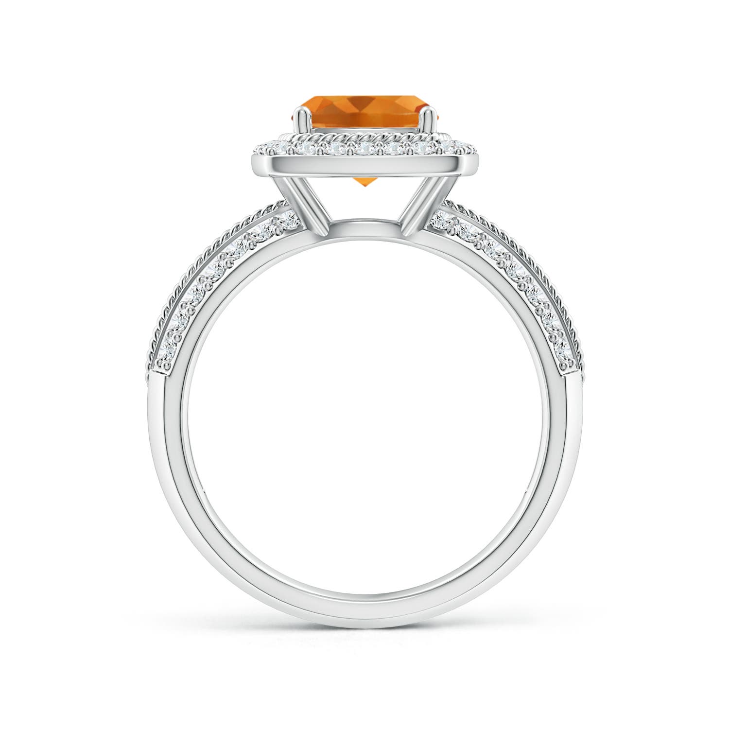 AAA - Citrine / 1.92 CT / 14 KT White Gold